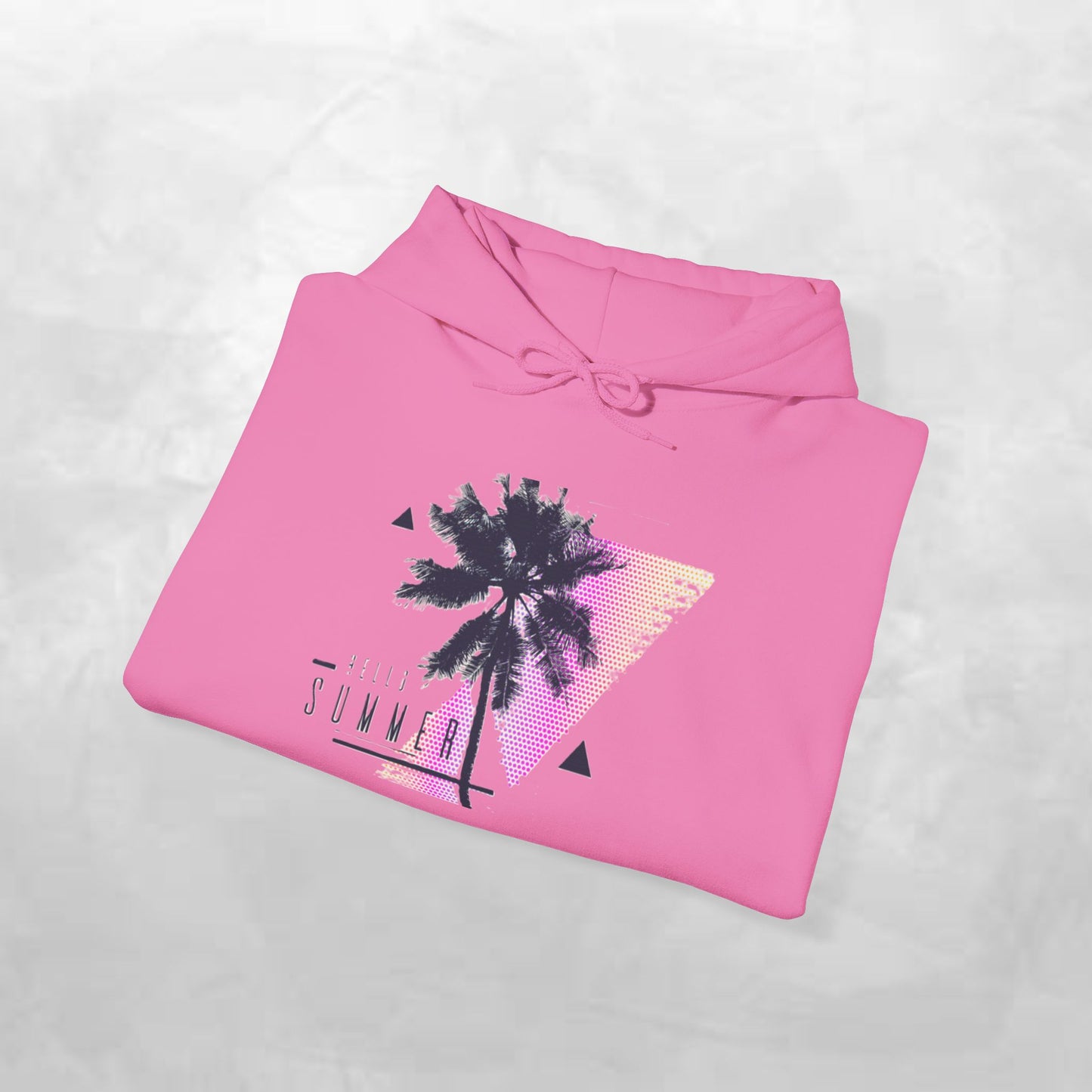 Tropical Vibe Hoodie, Summer Comfort Sweatshirt, Beachy Pullover for Vacation, Unisex Hooded Top, Gift for Warm Weather