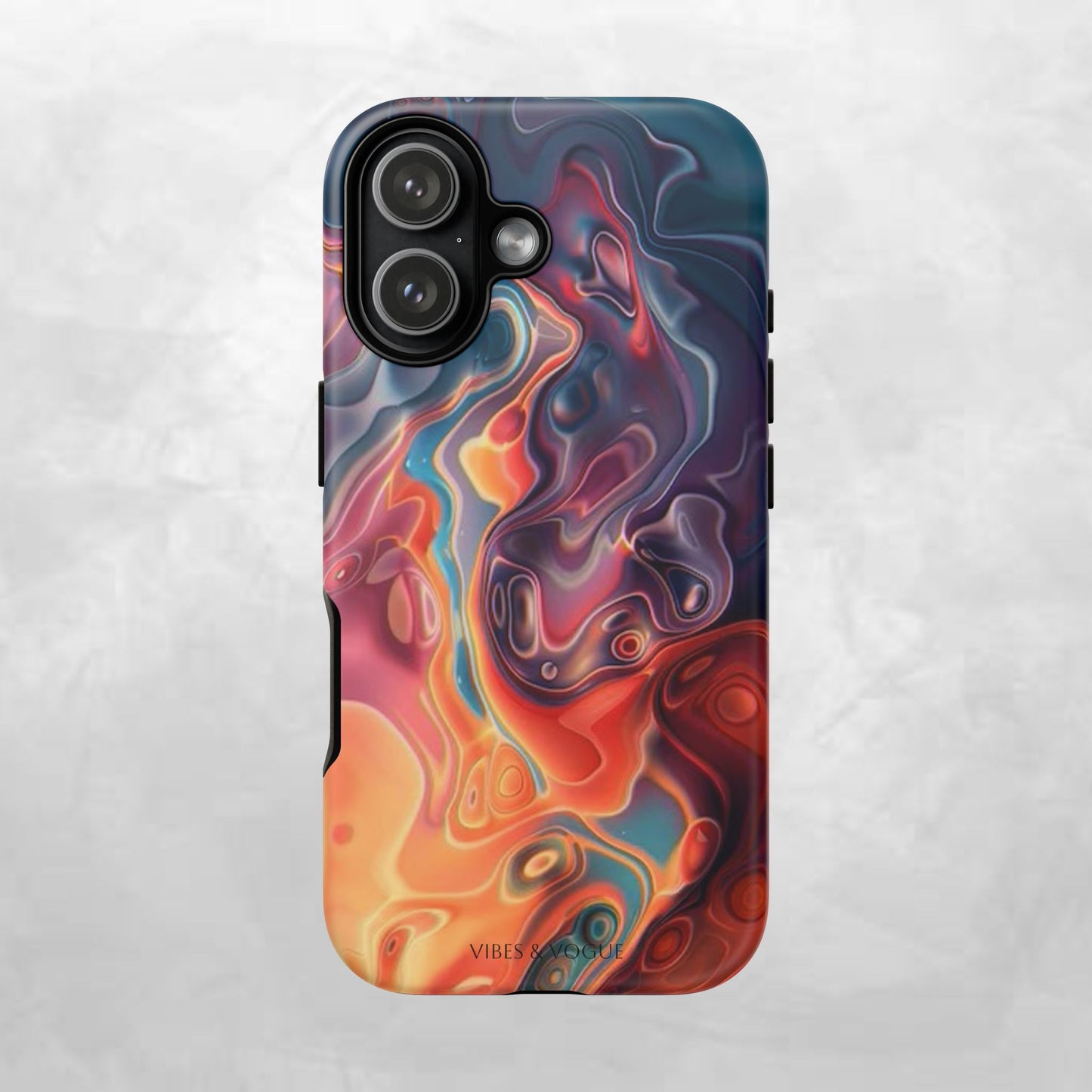 Colorful Phone Case, Abstract Print Cover, Tough Cases for Protection, Gift for Her, Modern Design, Trendy Mobile Accessory