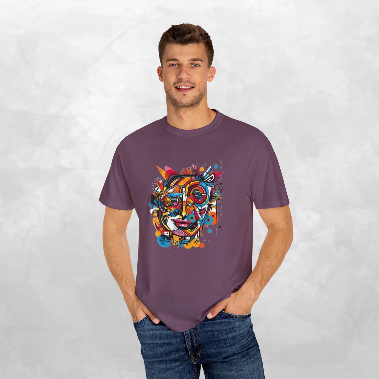 Vibrant Abstract Art Unisex T-Shirt - Casual Wear for Art Lovers