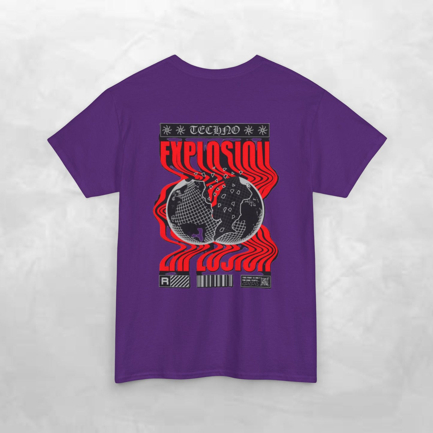 Graphic Tee for Music Lovers, Retro Explosion Design, Unisex Cotton Shirt, Perfect for Festivals, Concerts, Gift Idea