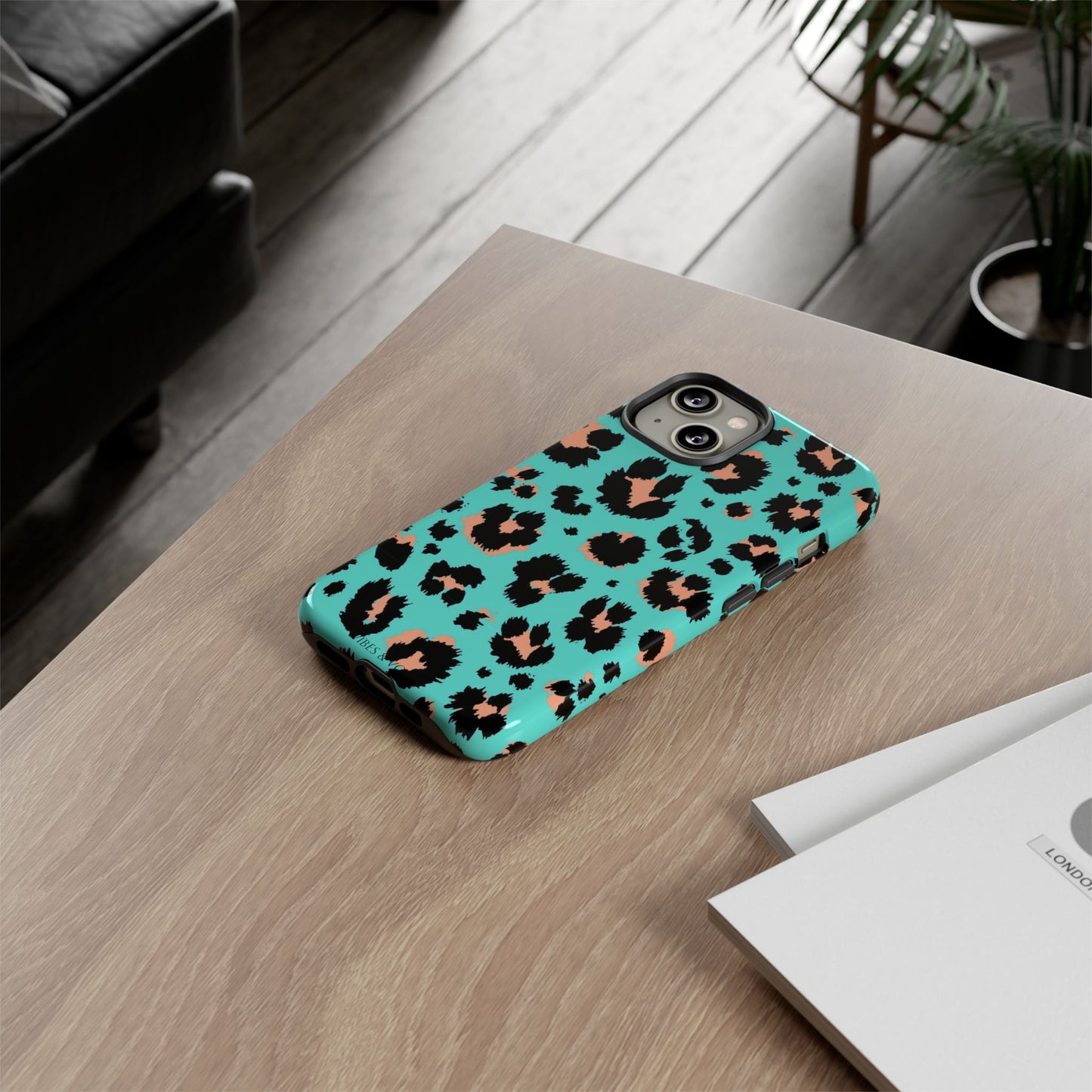 Leopard Print Phone Case, Tough Phone Case, Wild Style Accessory, Animal Print Cover, Stylish Phone Protection