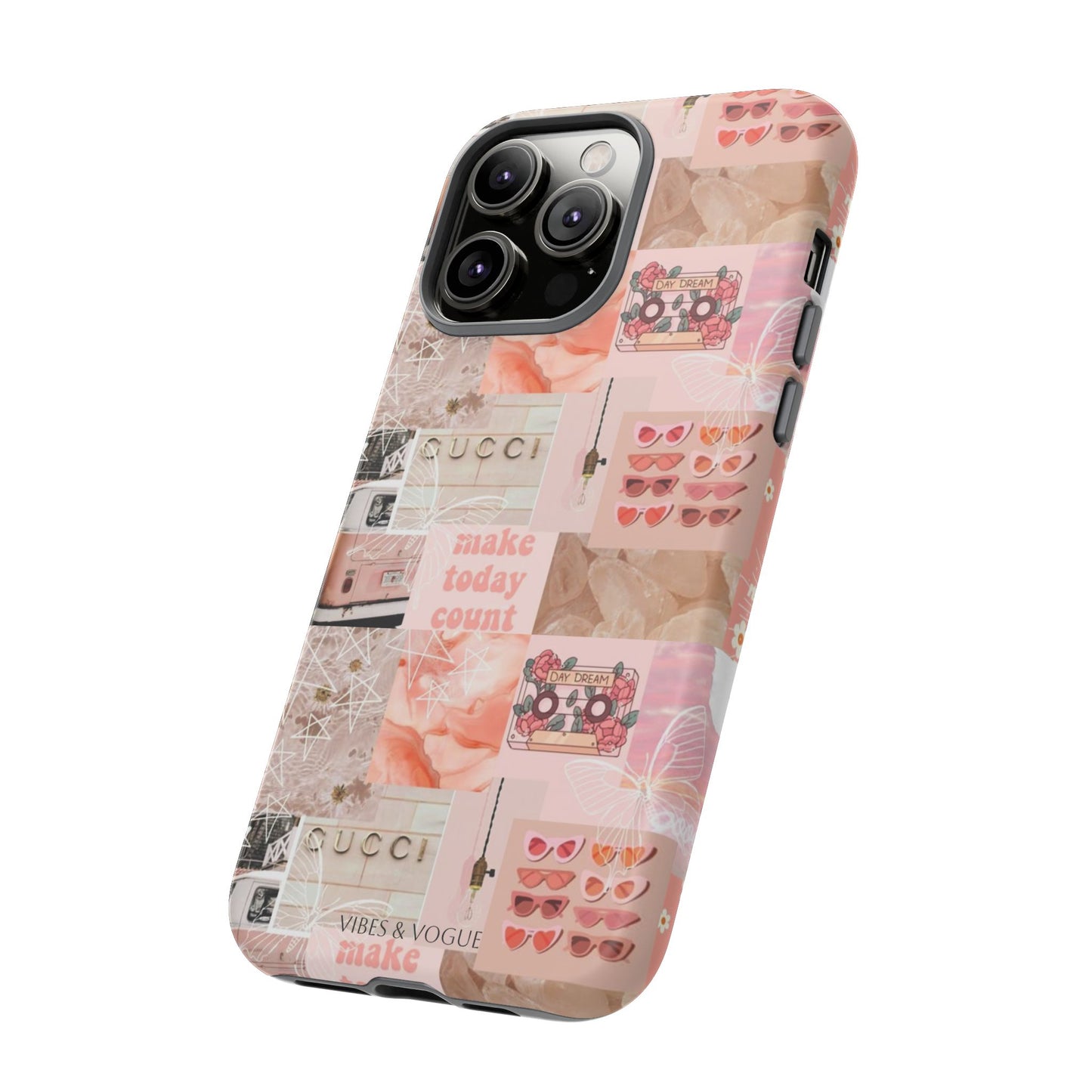 Stylish Phone Case for Trendsetters, Customizable Smartphone Cover, Vibes & Vogue Design, Floral Aesthetic Gift, Unique Tech Accessory