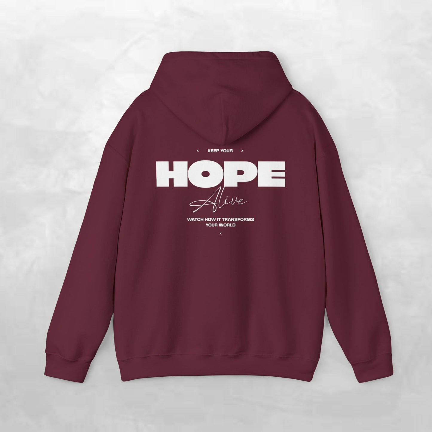 Keep Your Hope Alive Unisex Hooded Sweatshirt - Cozy Inspiration for Everyday Moments