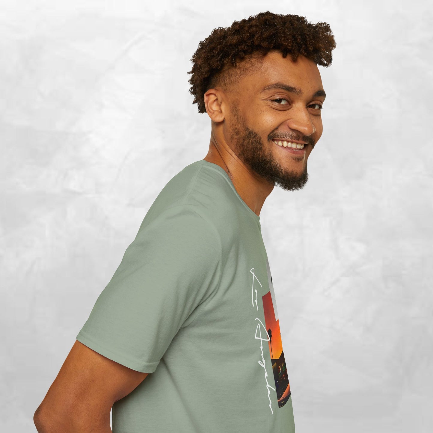T-Shirt — Tropical Sunset Los Angeles Palm Tree Tee