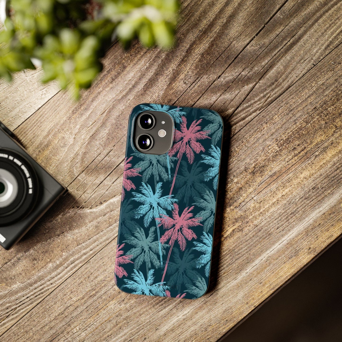 Tropical Vibes Slim Phone Case - Summer Botanical Design