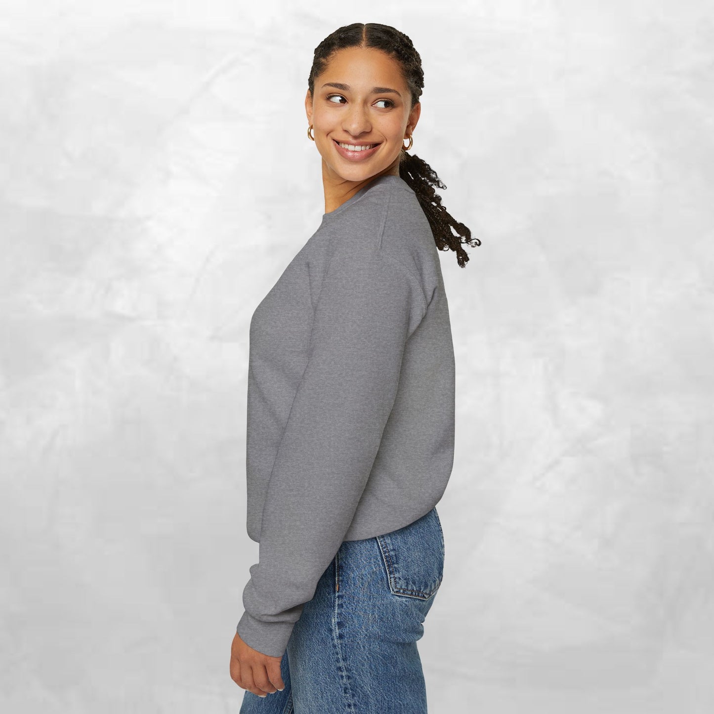 Minimal 'Do Something' Crewneck Sweatshirt