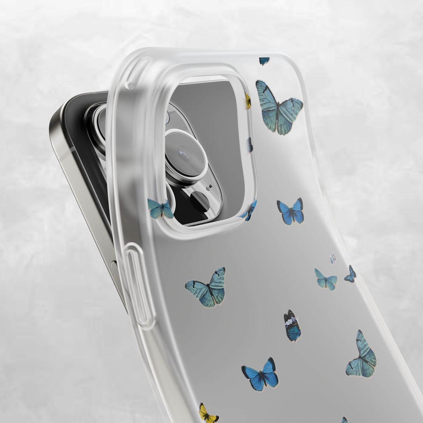 Butterfly Vibes Phone Case, Flexible Phone Cover, Elegant Phone Accessory, Gift for Nature Lovers, Spring Decor, Eco-Friendly Case