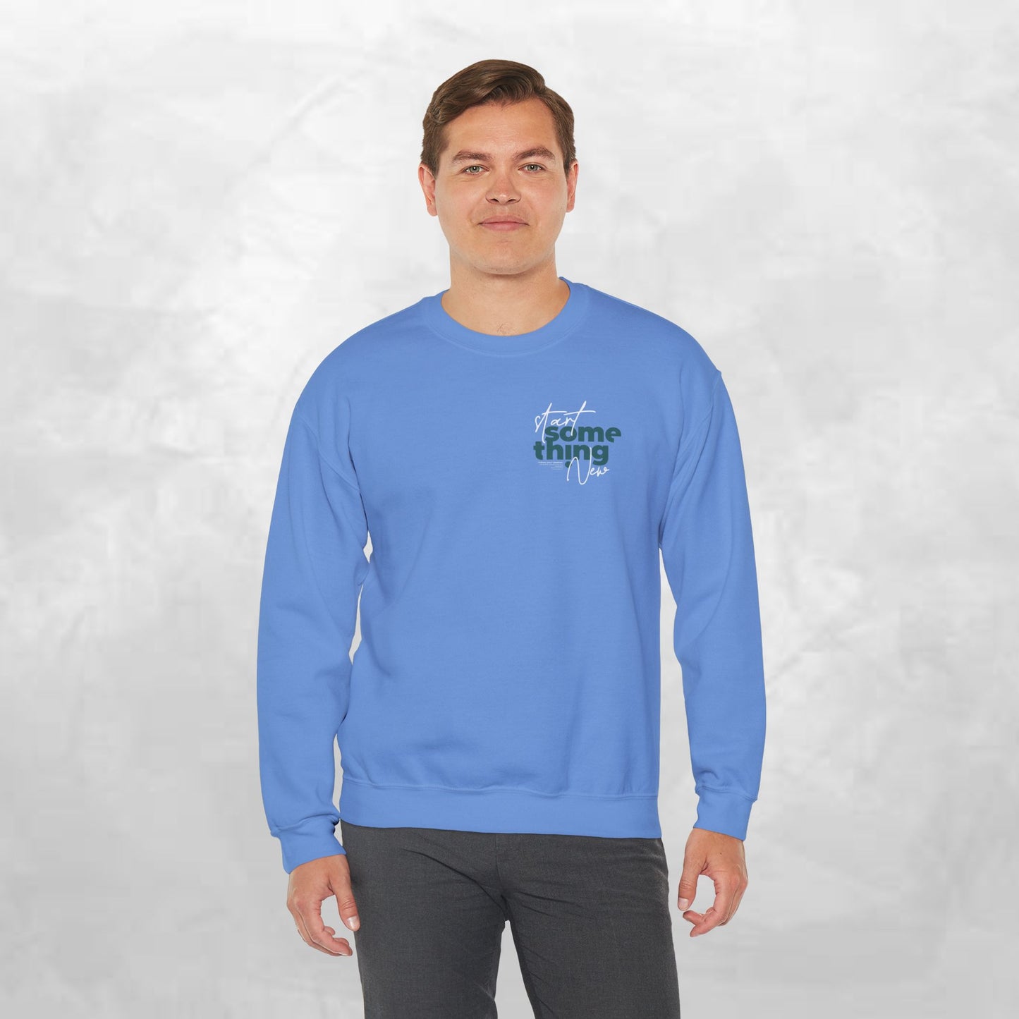 Minimal 'Do Something' Crewneck Sweatshirt