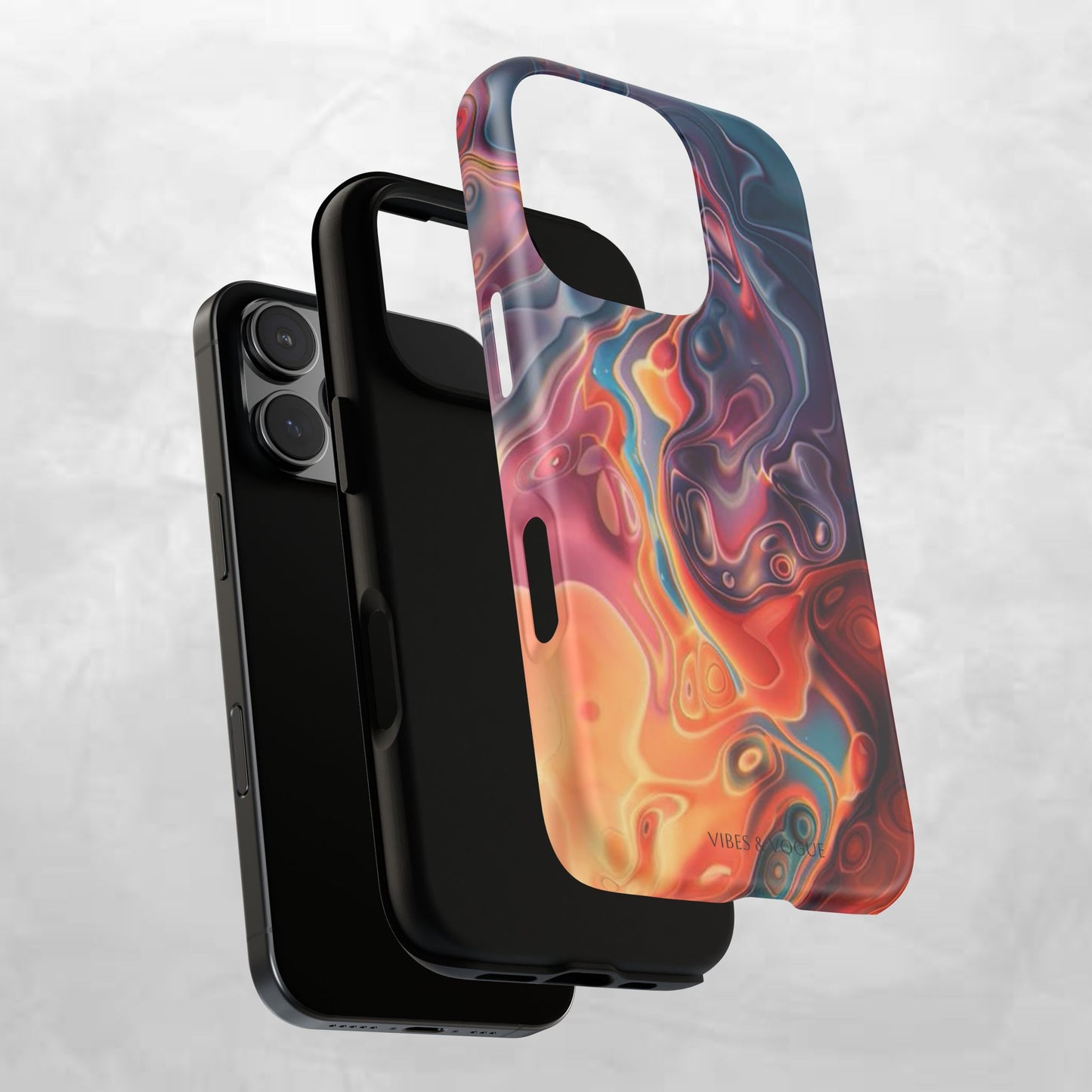 Colorful Phone Case, Abstract Print Cover, Tough Cases for Protection, Gift for Her, Modern Design, Trendy Mobile Accessory