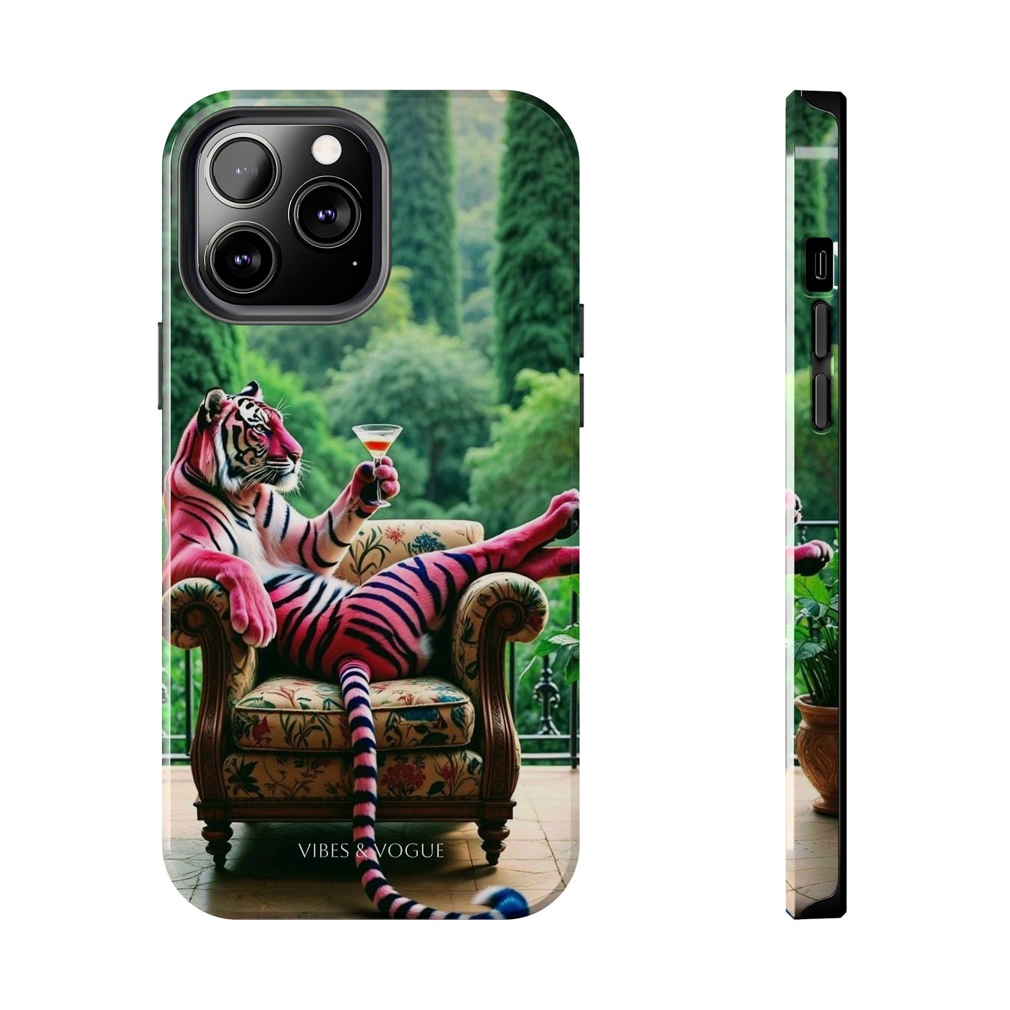 Relaxed Tiger Phone Case | Tough Case for Animal Lovers, Unique Gift for Friends, Stylish Tech Accessories, Fun Phone Cover, Vibrant Design