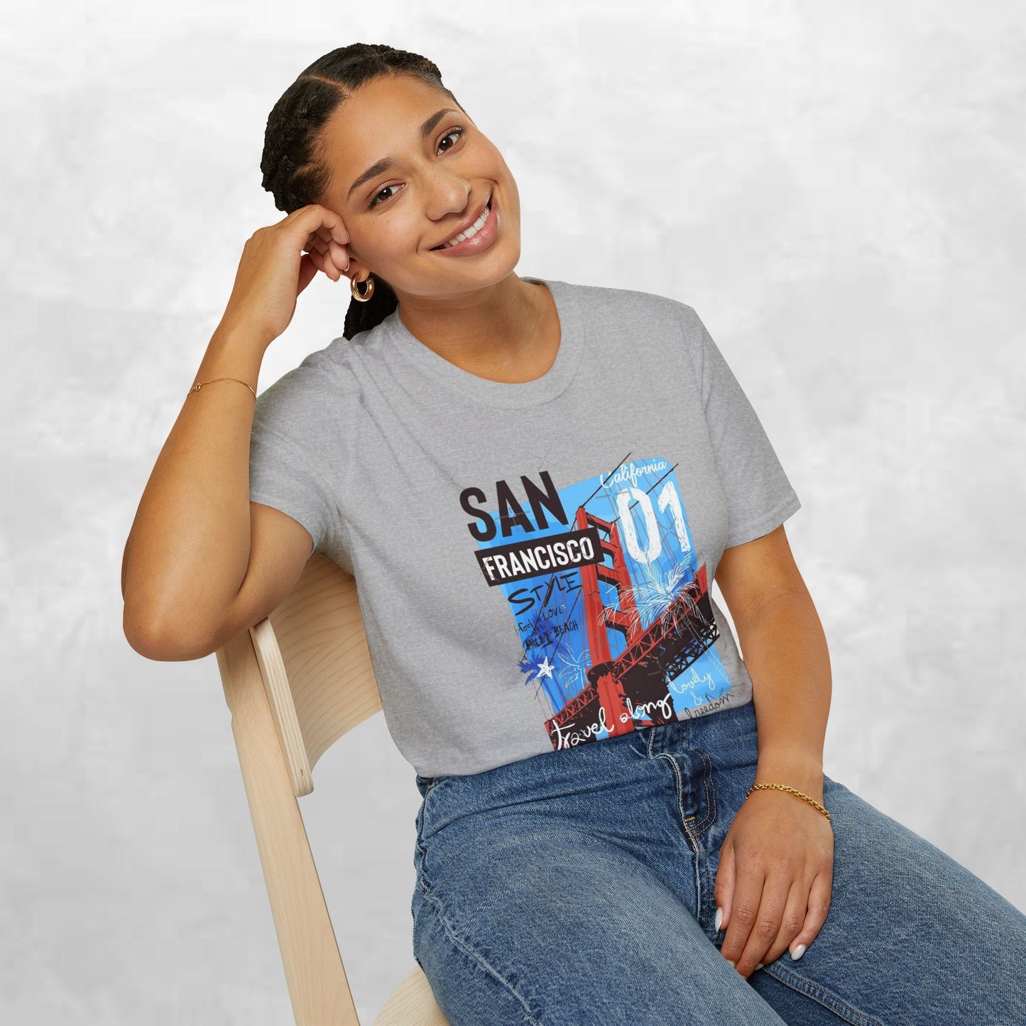 San Francisco Golden Gate Bridge Graphic T-Shirt — City Travel Tee