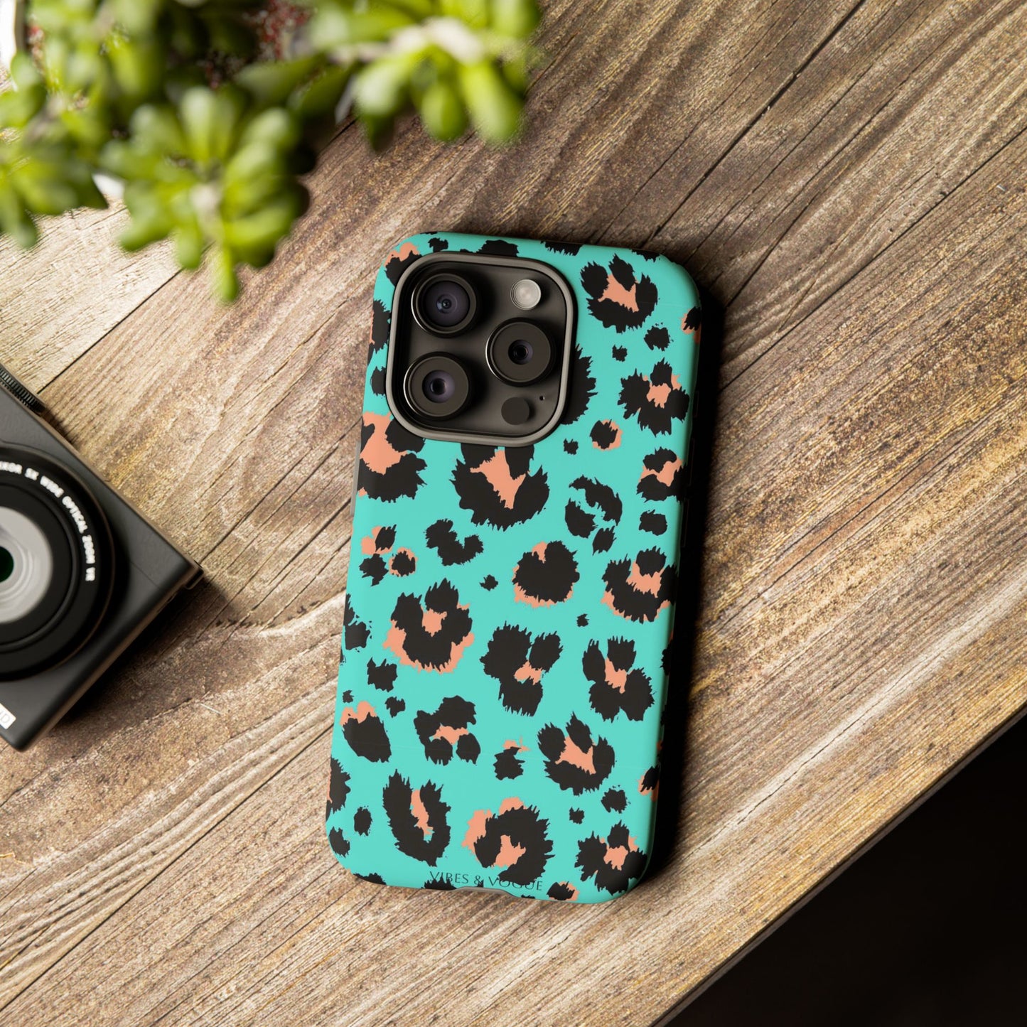Leopard Print Phone Case, Tough Phone Case, Wild Style Accessory, Animal Print Cover, Stylish Phone Protection