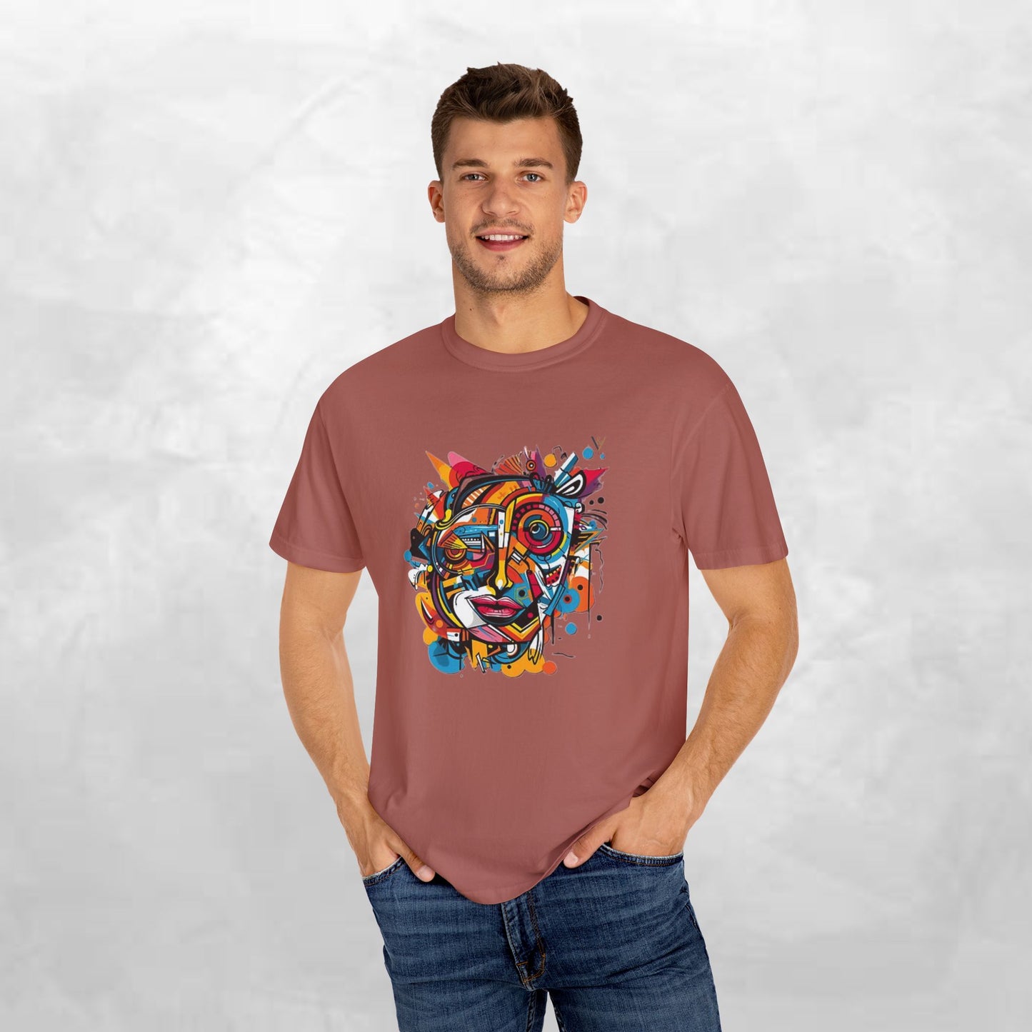 Vibrant Abstract Art Unisex T-Shirt - Casual Wear for Art Lovers