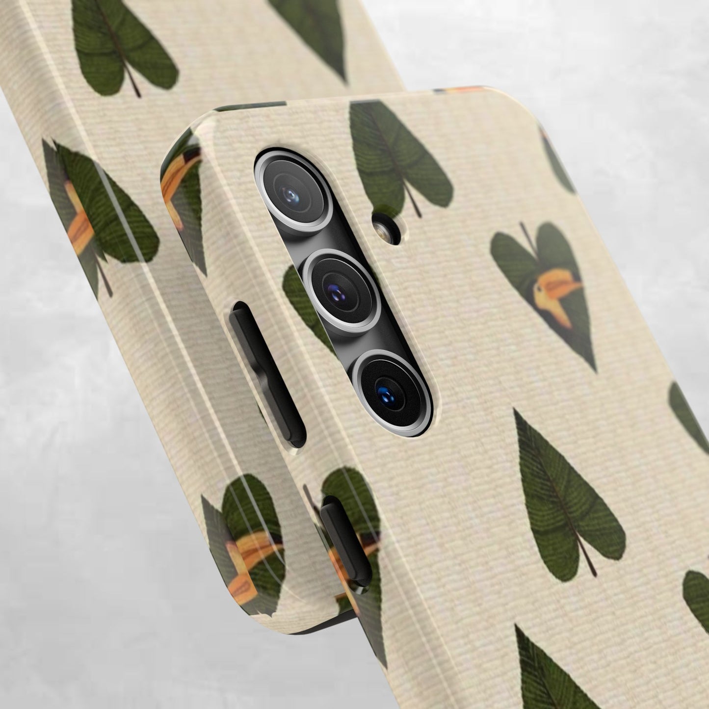 Tough Phone Case — Green Leaf Heart Pattern Tough Phone Case (Vibes and Vogue)