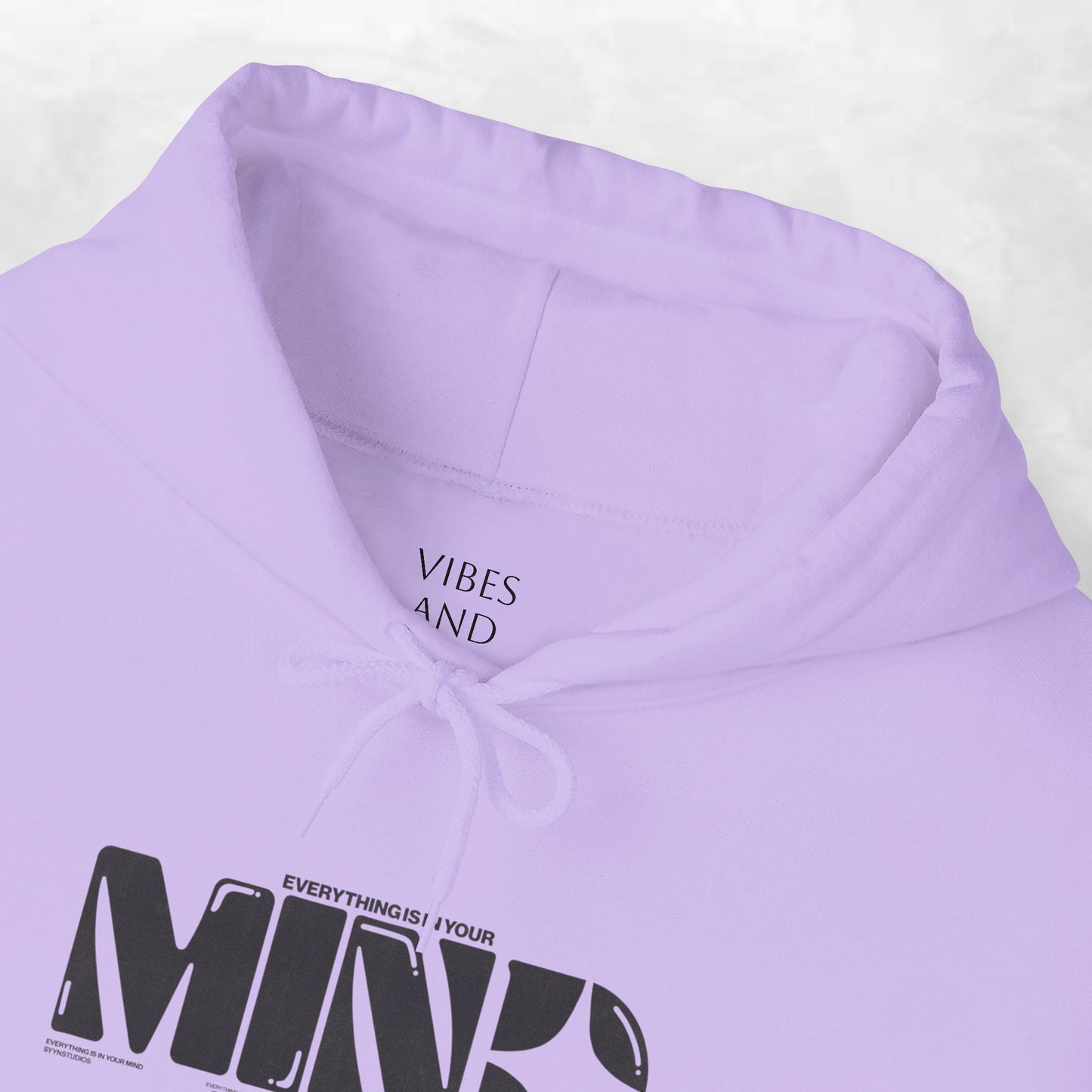 Mind Logo Hoodie — Minimalist Black Typography Pullover