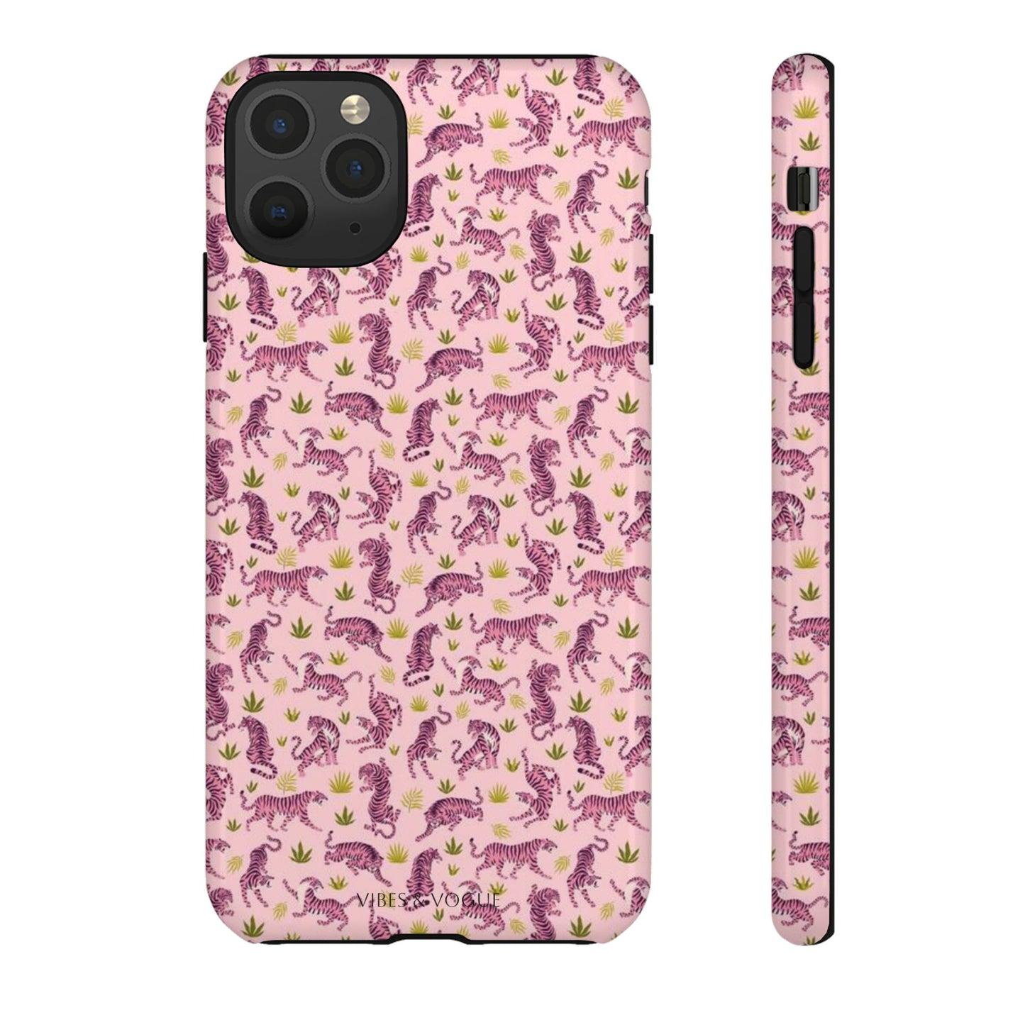 Pink Tiger Pattern Phone Case - Tough Cases