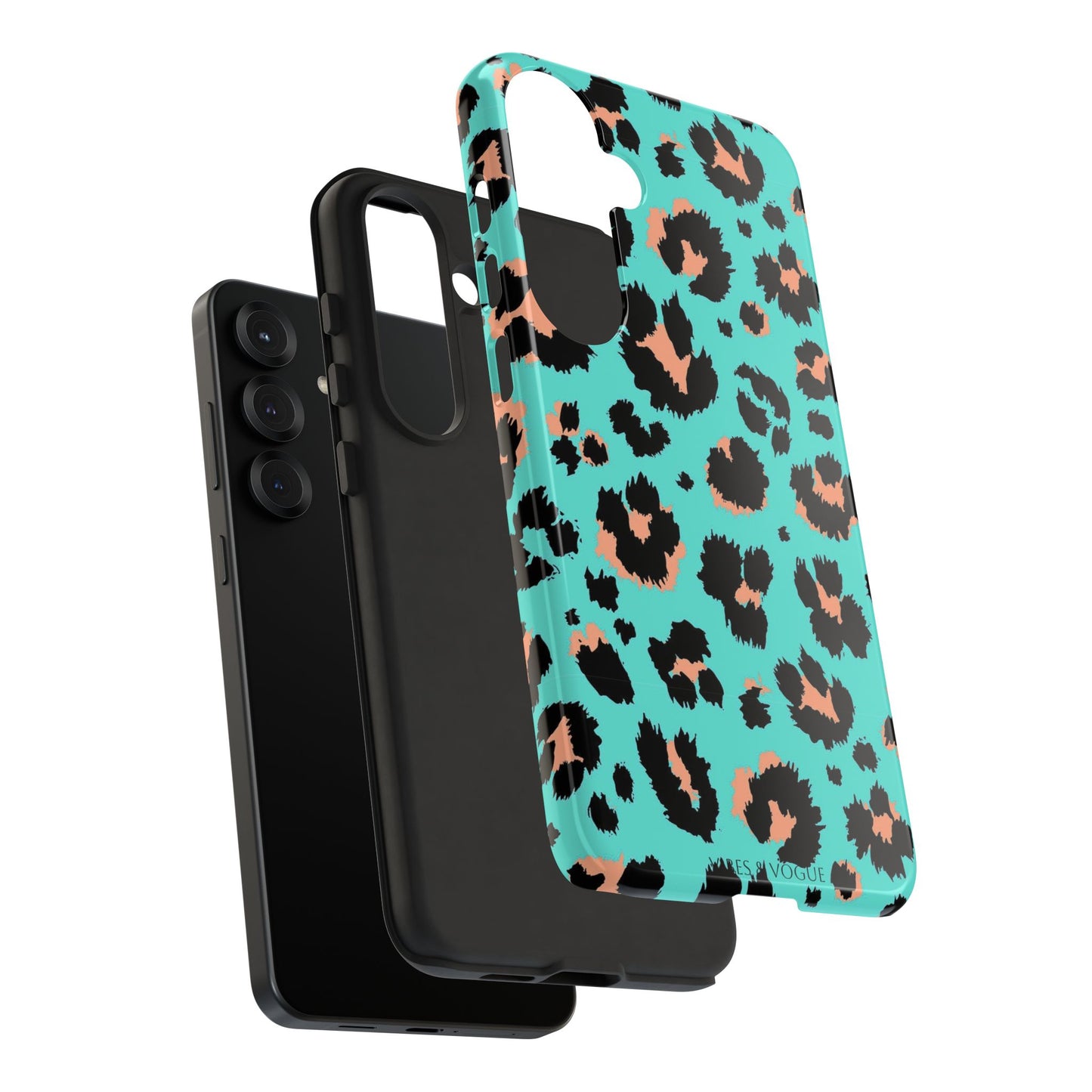 Leopard Print Phone Case, Tough Phone Case, Wild Style Accessory, Animal Print Cover, Stylish Phone Protection