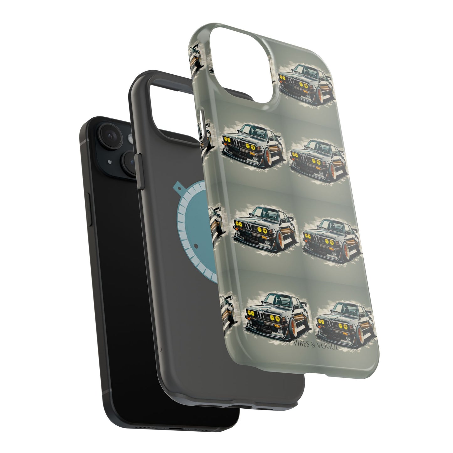 Stylish Car-Themed Magnetic Tough Cases - Perfect for Auto Enthusiasts