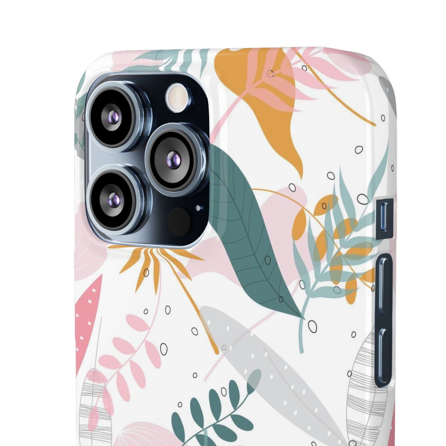 Floral Snap Case - Stylish Phone Protector with Botanical Design