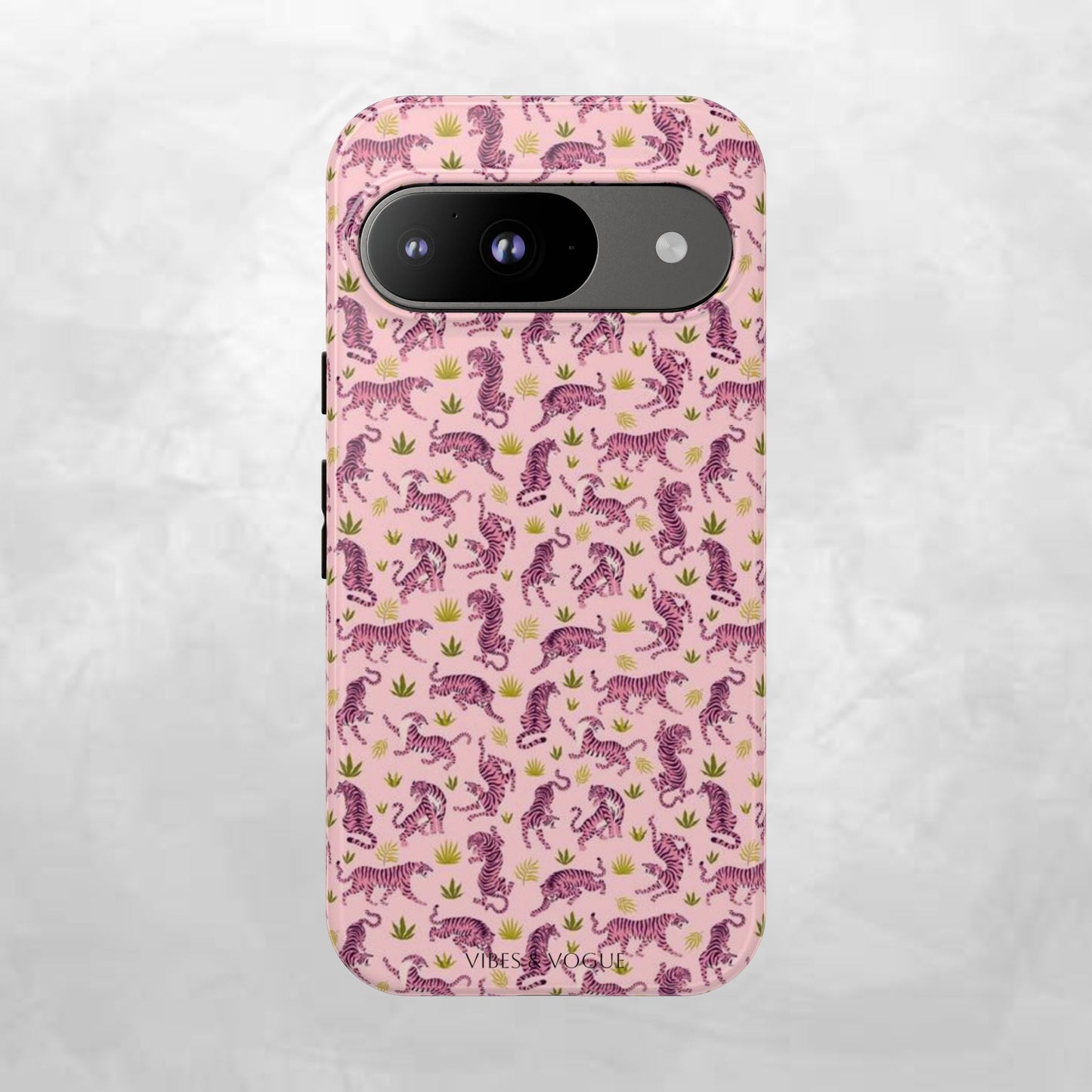 Pink Tiger Pattern Phone Case - Tough Cases