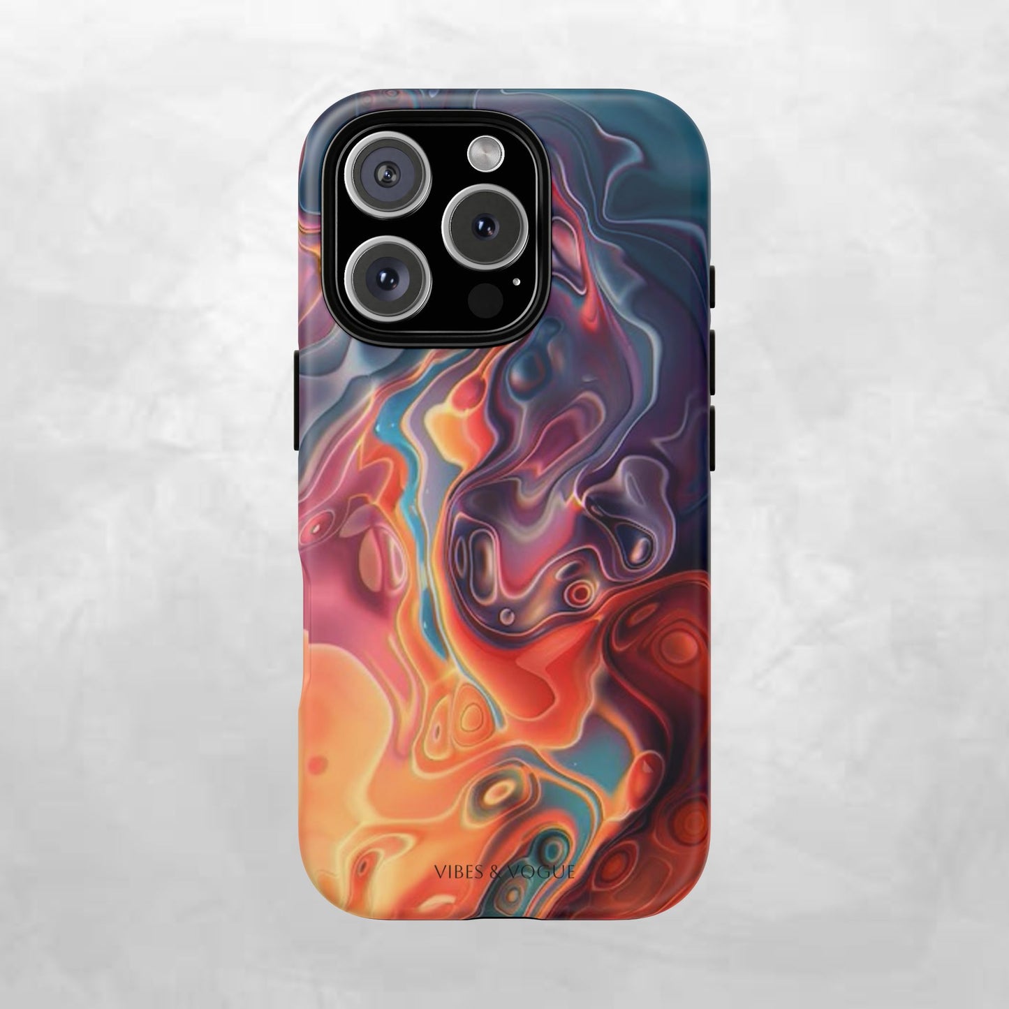 Colorful Phone Case, Abstract Print Cover, Tough Cases for Protection, Gift for Her, Modern Design, Trendy Mobile Accessory