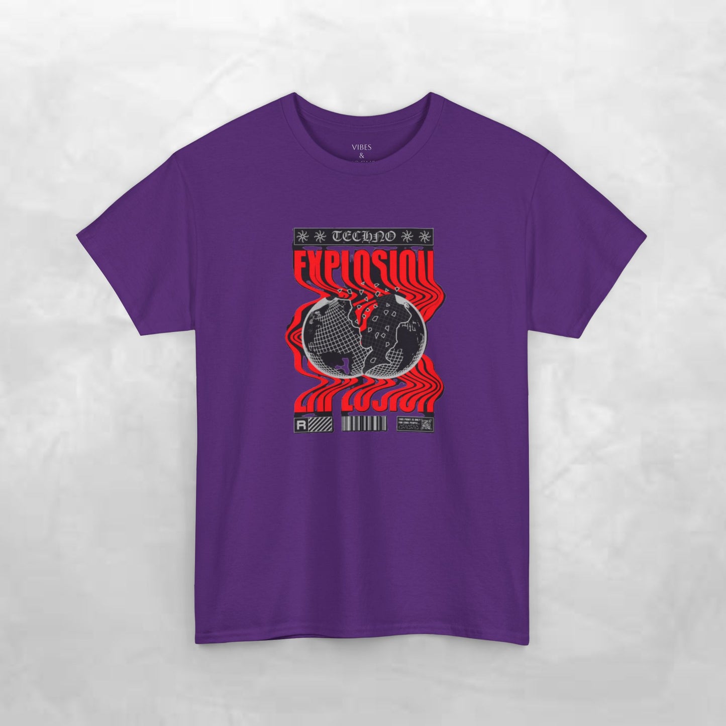 Graphic Tee for Music Lovers, Retro Explosion Design, Unisex Cotton Shirt, Perfect for Festivals, Concerts, Gift Idea