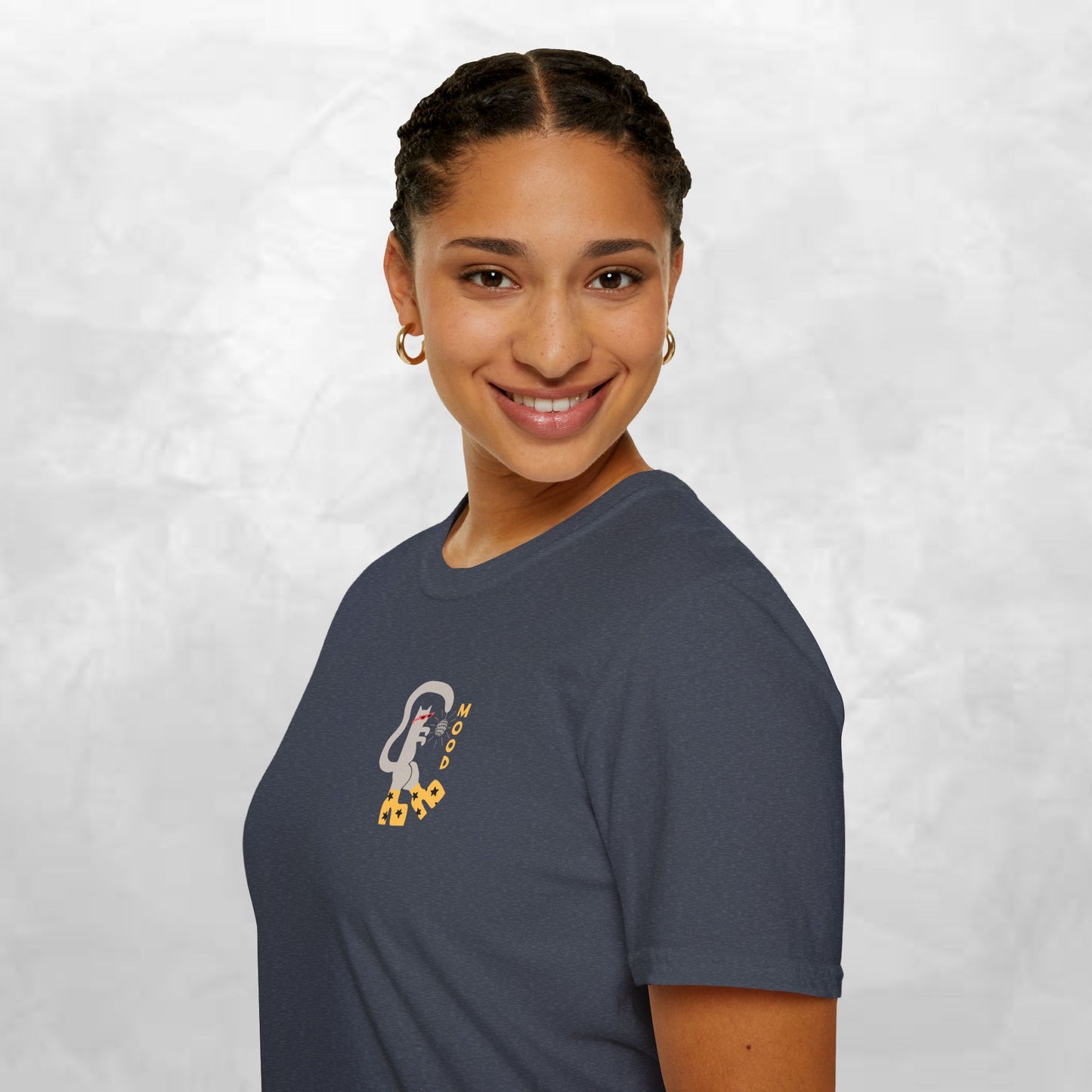 Ghost & Sunflowers T-Shirt — Cute Minimal Halloween Tee