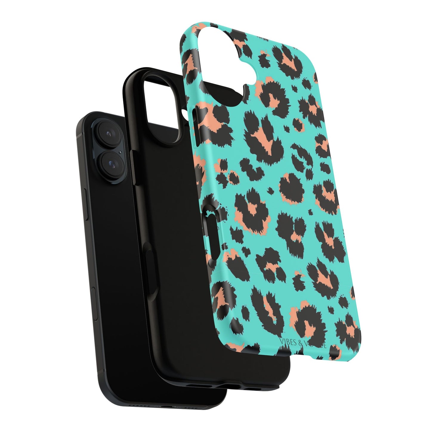 Leopard Print Phone Case, Tough Phone Case, Wild Style Accessory, Animal Print Cover, Stylish Phone Protection