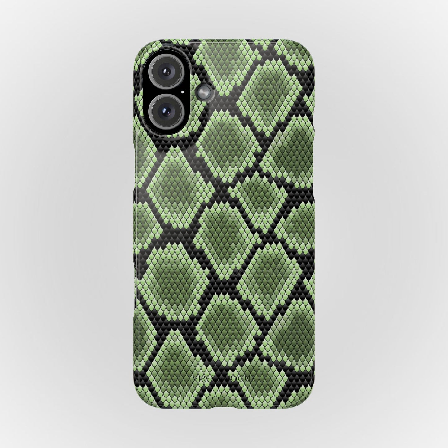 Sleek Green Snake Skin Slim Phone Case - Stylish & Protective for All Occasions