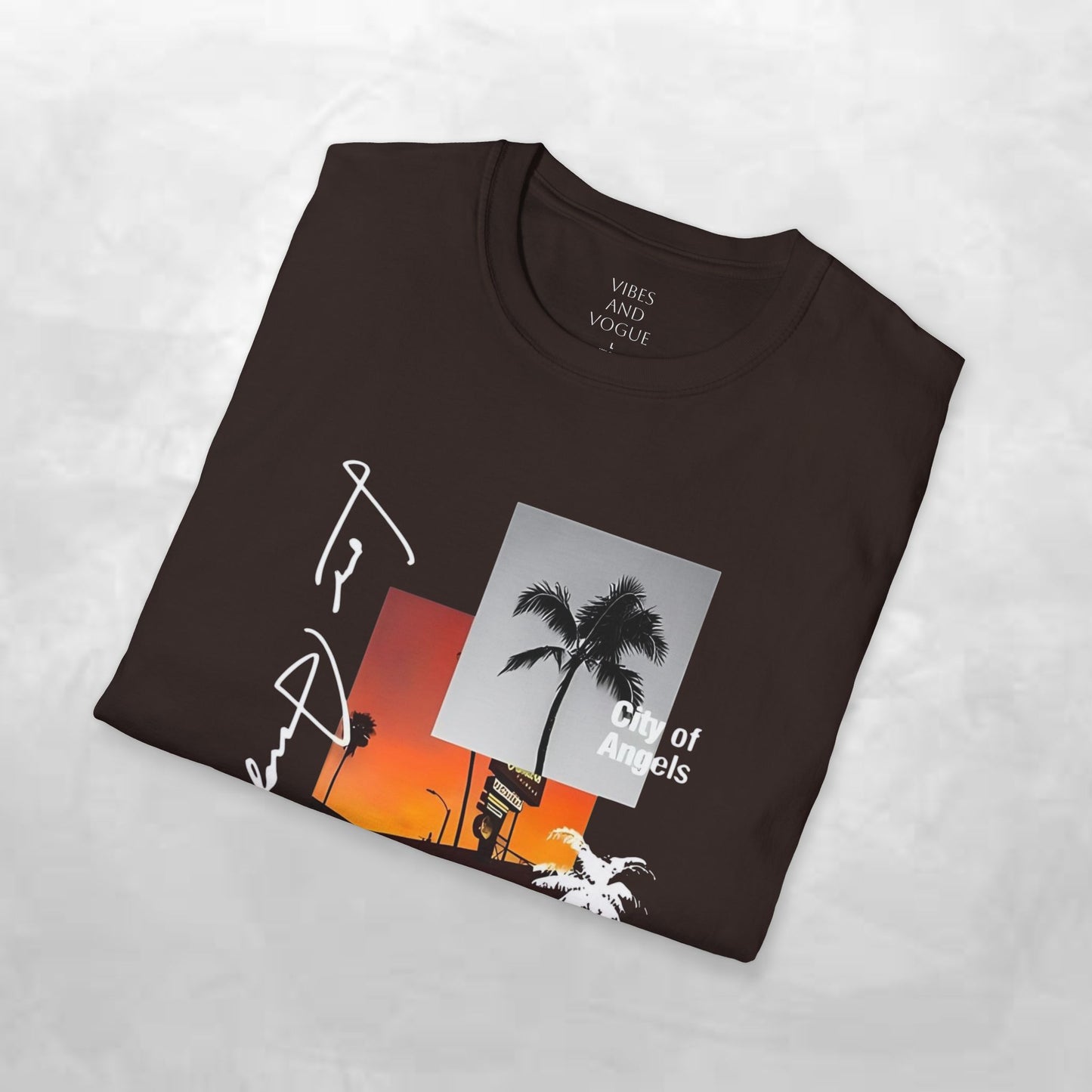 T-Shirt — Tropical Sunset Los Angeles Palm Tree Tee
