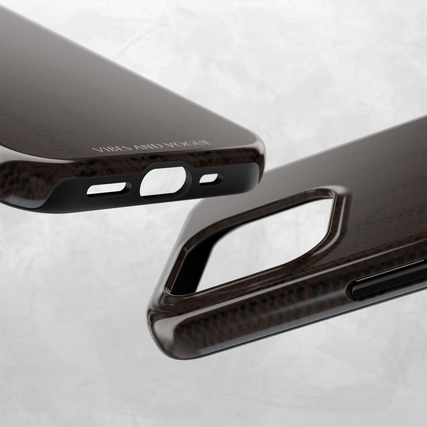 Cable Knit Chocolate Tough Phone Case — Vibes and Vogue Protective Cover