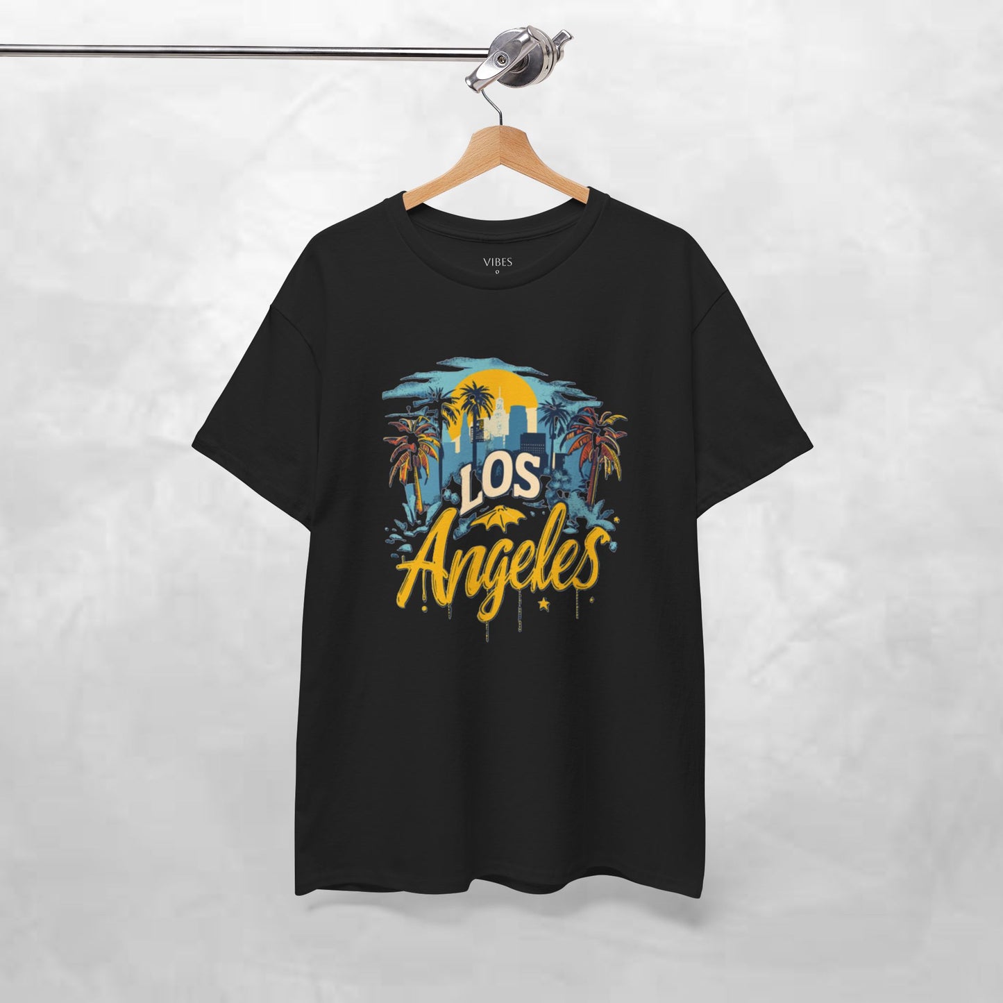 Los Angeles Sunset Unisex Heavy Cotton Tee - Casual Comfortable Streetwear