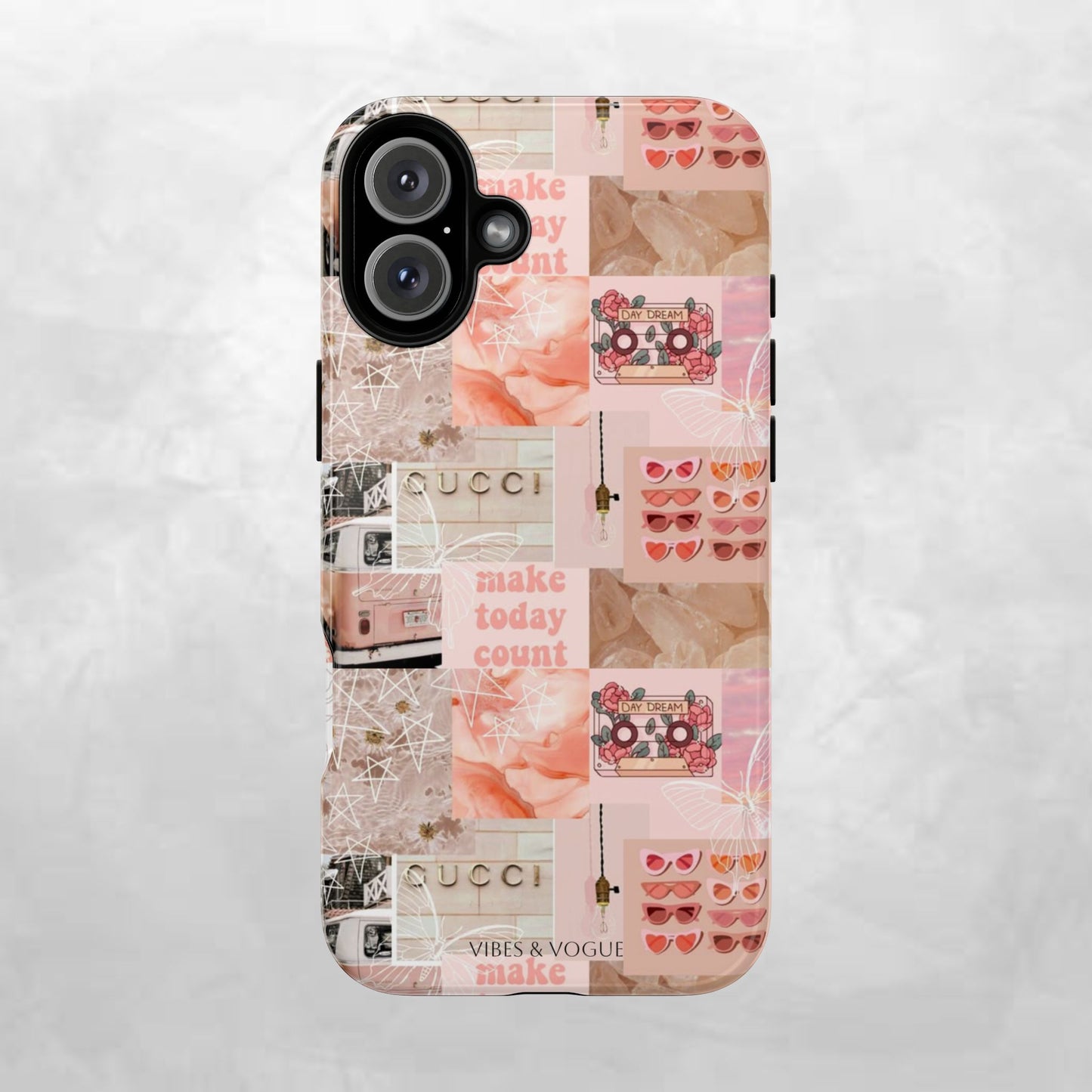 Stylish Phone Case for Trendsetters, Customizable Smartphone Cover, Vibes & Vogue Design, Floral Aesthetic Gift, Unique Tech Accessory