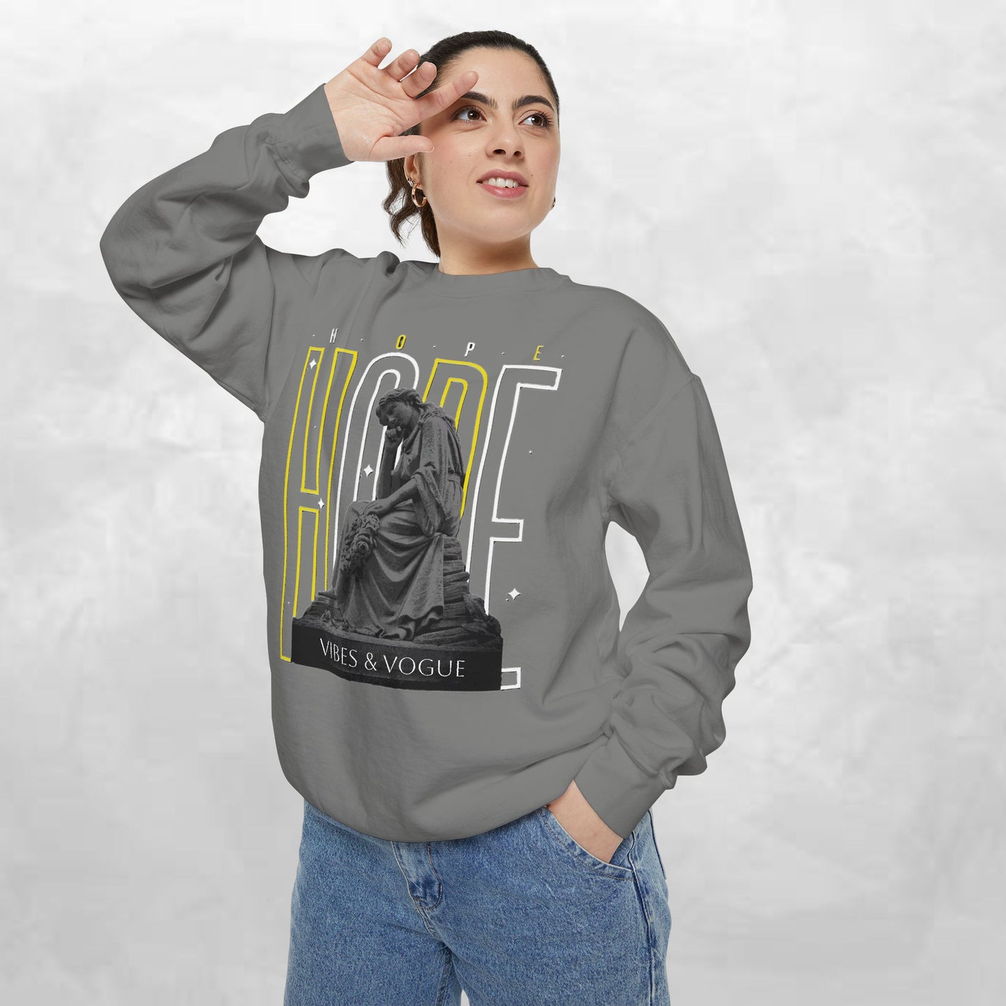 Hope Graphic Sweatshirt, Inspirational Apparel, Casual Unisex Sweater, Motivational Clothing, Gift for Her, Cozy Fashion