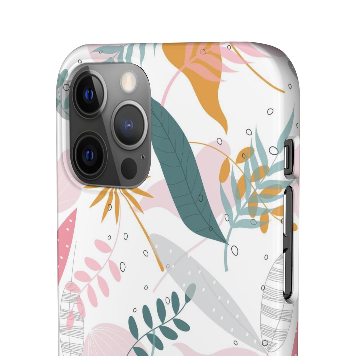 Floral Snap Case - Stylish Phone Protector with Botanical Design