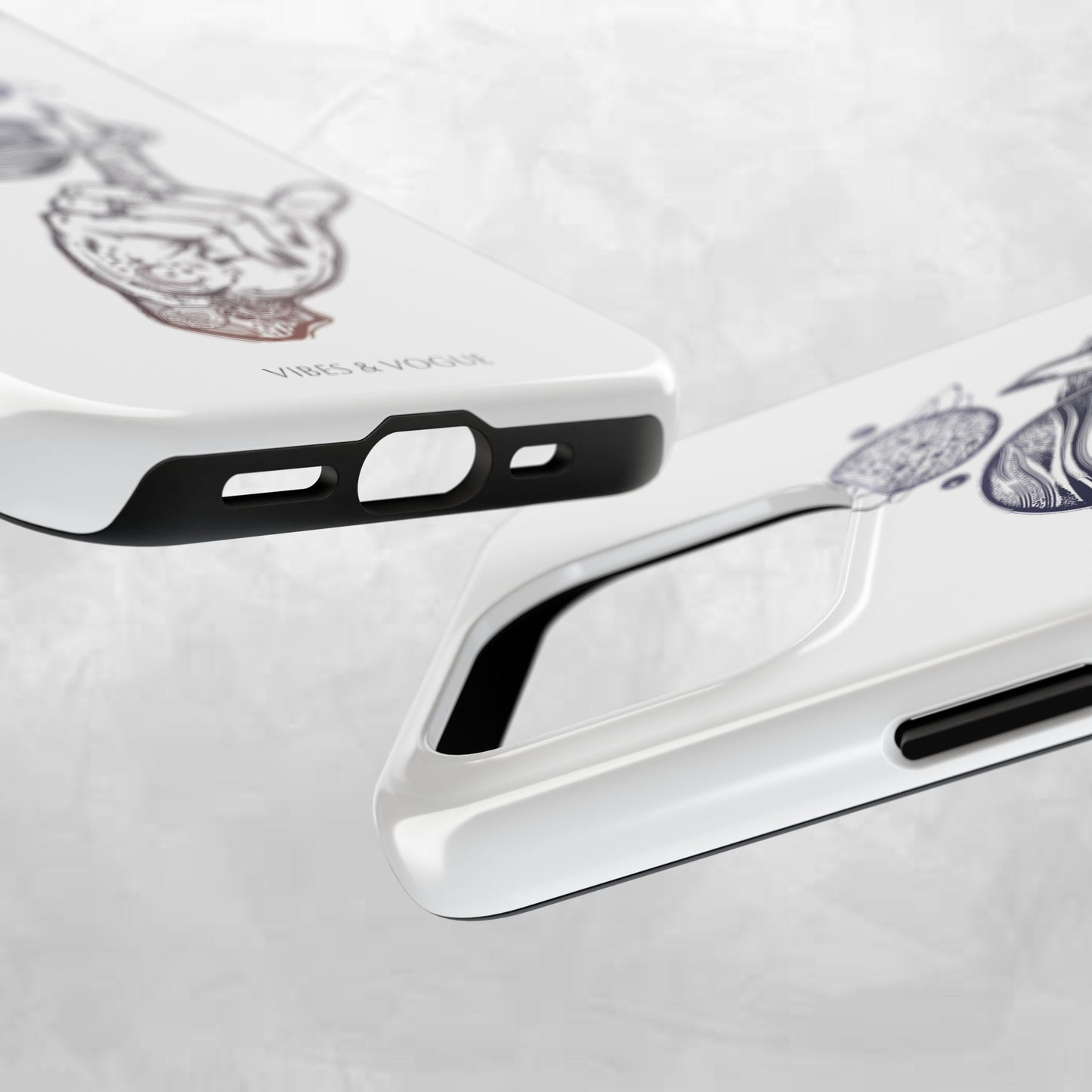 Cosmic Tattoo Phone Case, Unique Galaxy Cell Phone Cover, Gift for Astronomers, Trendy Space Phone Protector, Birthday and Holiday Gift