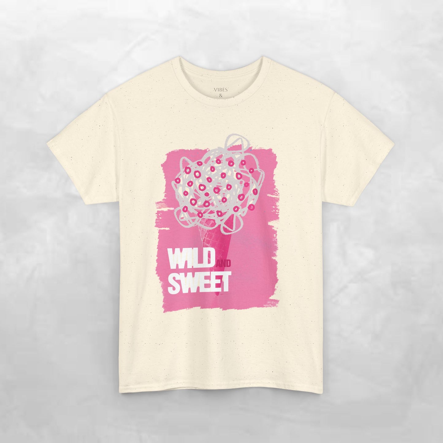 Wild and Sweet Unisex Heavy Cotton Tee - Playful Graphic Shirt for Fun-Loving Individuals