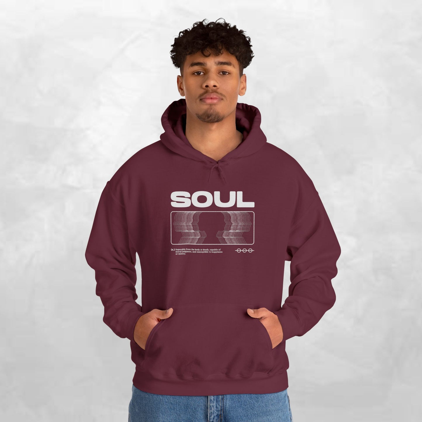 Soul Graphic Hoodie — Retro VHS Silhouette Streetwear