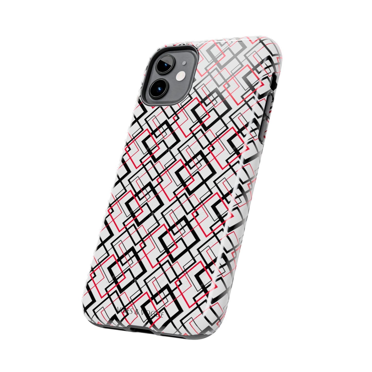 Stylish Geometric Tough Phone Case - Modern Design for Trendsetters