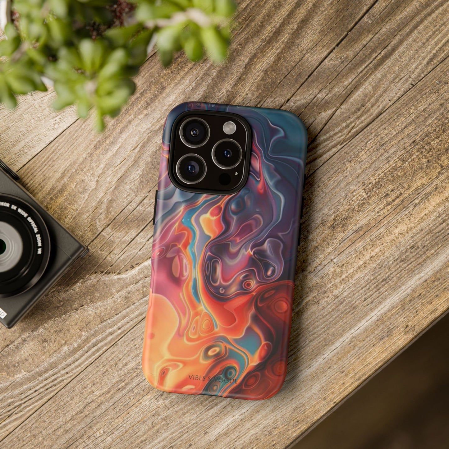 Colorful Phone Case, Abstract Print Cover, Tough Cases for Protection, Gift for Her, Modern Design, Trendy Mobile Accessory