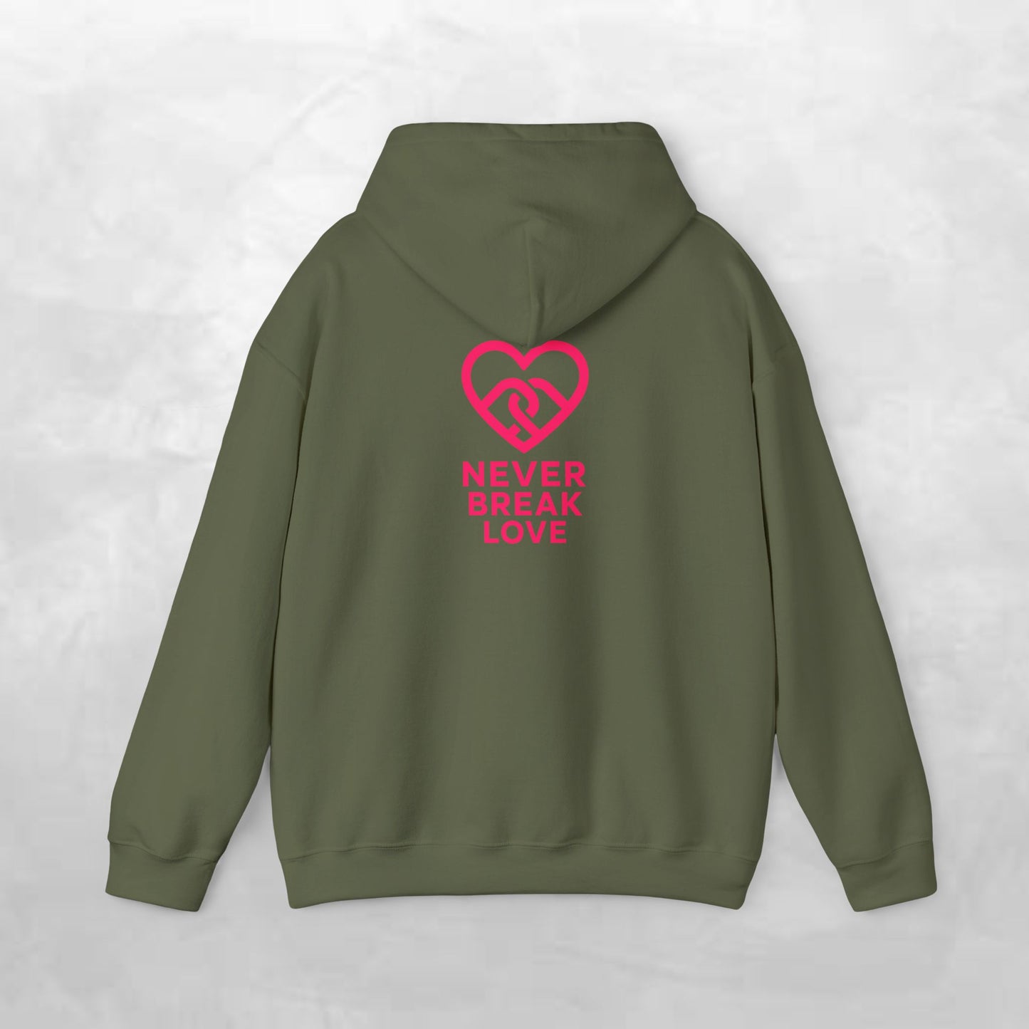 Never Break Love Hoodie, Unisex Sweatshirt, Cute Gift for Couples, Valentine’s