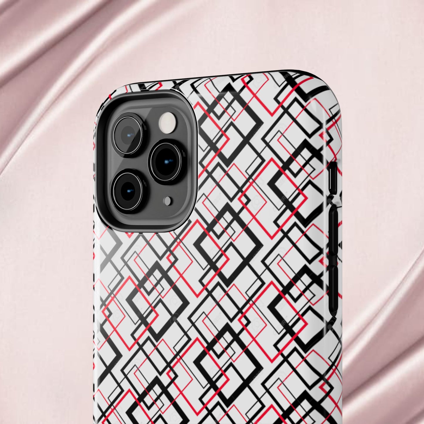 Stylish Geometric Tough Phone Case - Modern Design for Trendsetters