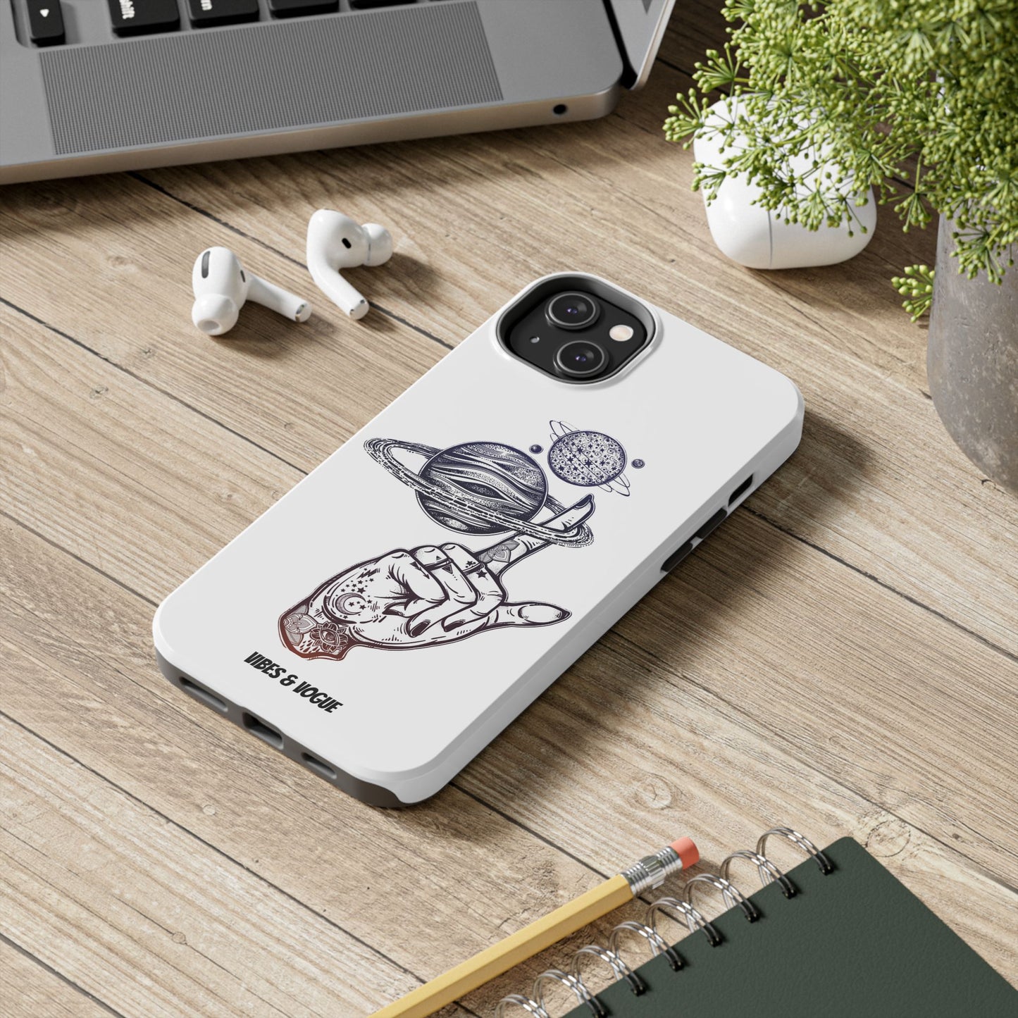 Cosmic Tattoo Phone Case, Unique Galaxy Cell Phone Cover, Gift for Astronomers, Trendy Space Phone Protector, Birthday and Holiday Gift
