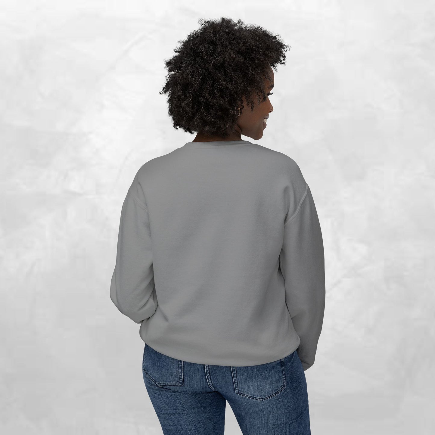 Cosmic Vibes Unisex Lightweight Crewneck Sweatshirt - Perfect for Casual Wear, Gift for Friends, Space Theme, Festivals, Everyday Comfort