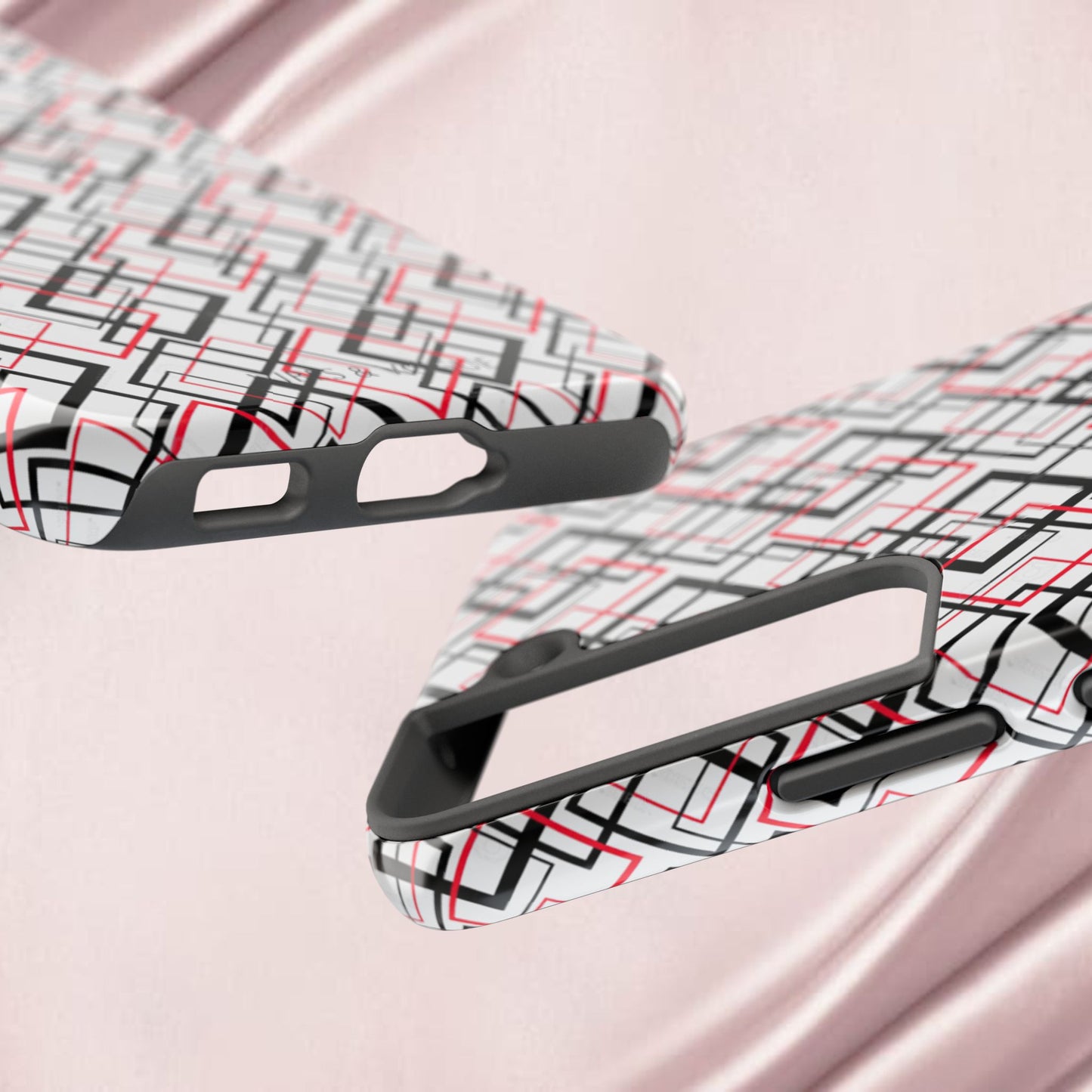 Stylish Geometric Tough Phone Case - Modern Design for Trendsetters