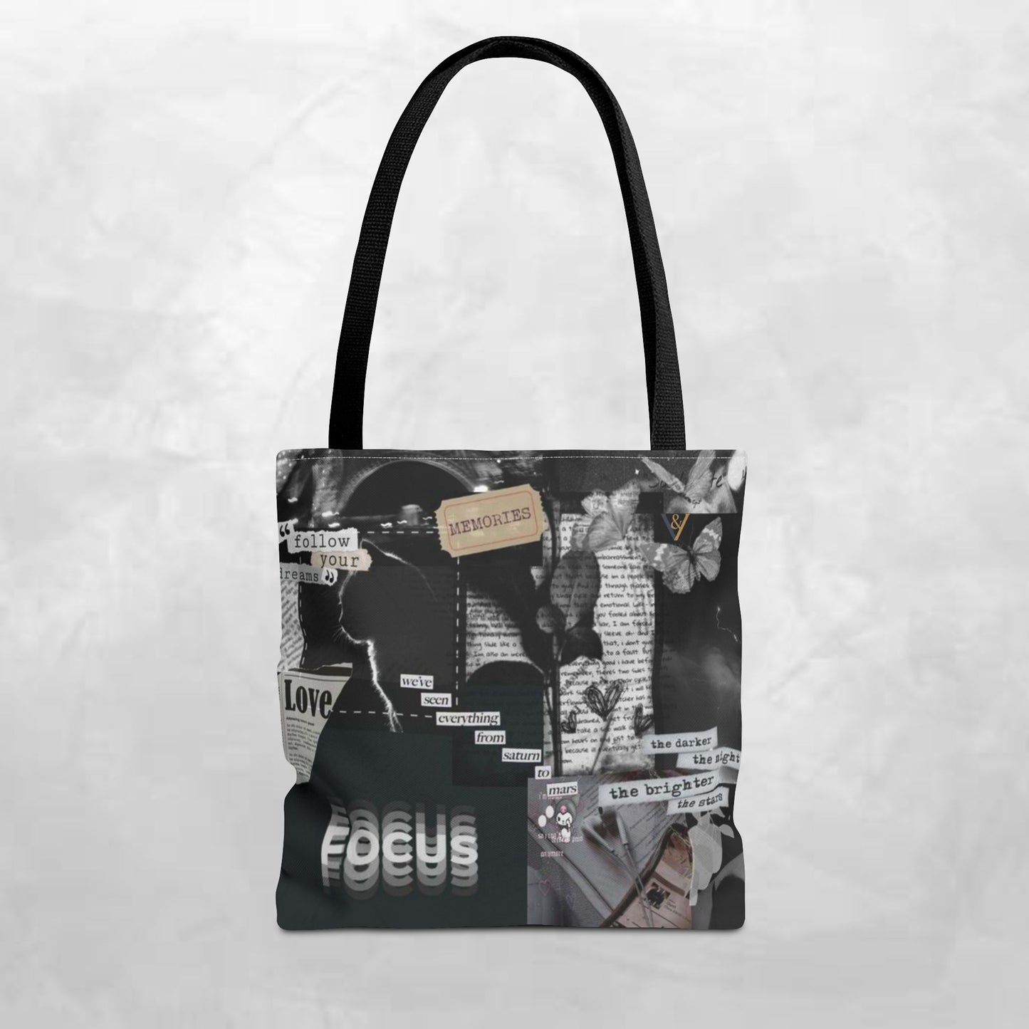 Artistic Tote Bag | Vintage Aesthetic, Collage Design, Sustainable Fashion, Trendy Gift, Eco-Friendly Accessory