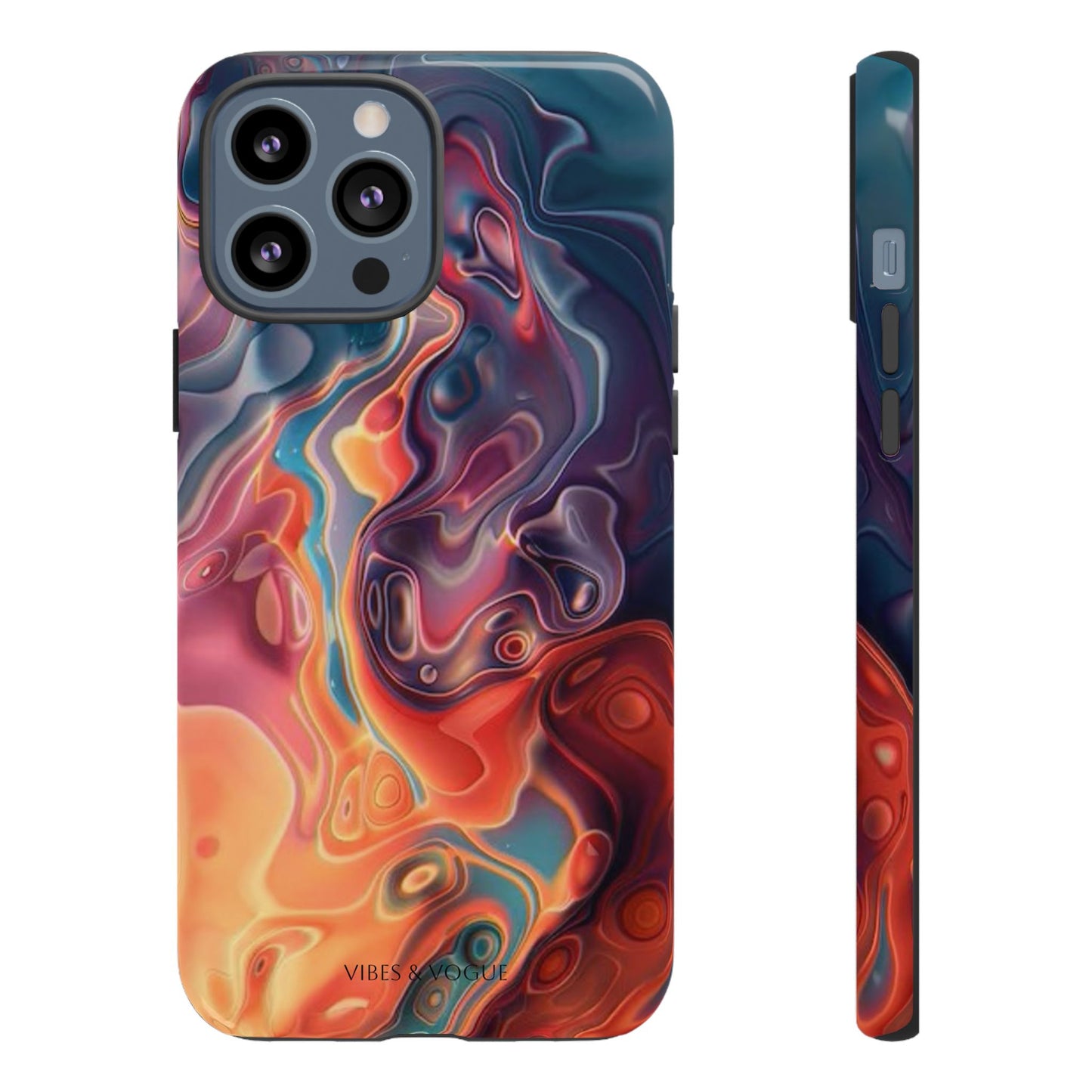 Colorful Phone Case, Abstract Print Cover, Tough Cases for Protection, Gift for Her, Modern Design, Trendy Mobile Accessory