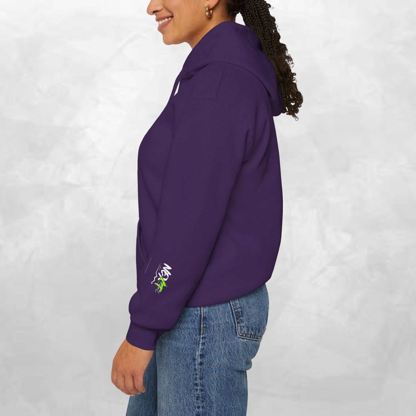 Next Wave Hoodie — Black Streetwear Hoodie with Neon Green Graphic