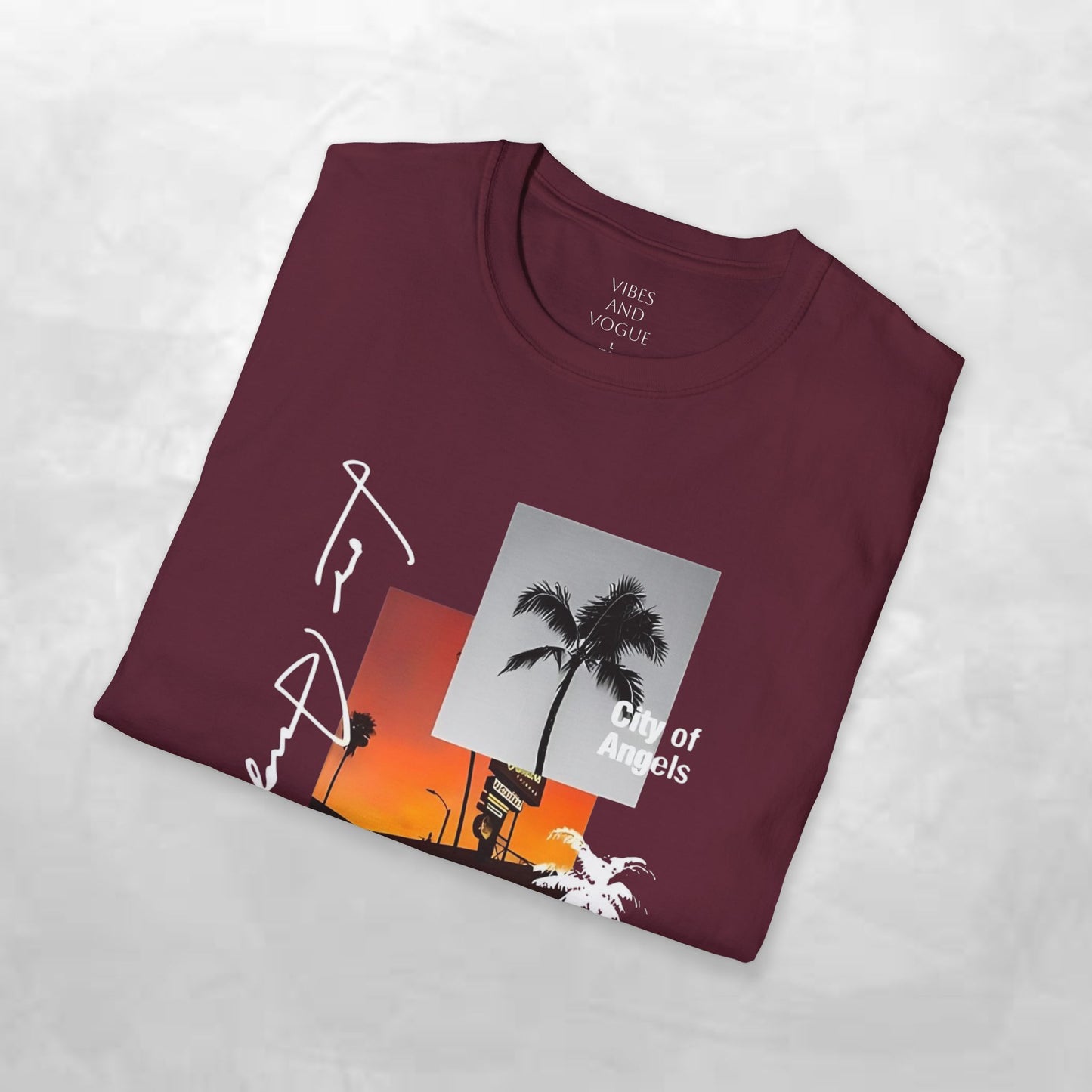 T-Shirt — Tropical Sunset Los Angeles Palm Tree Tee
