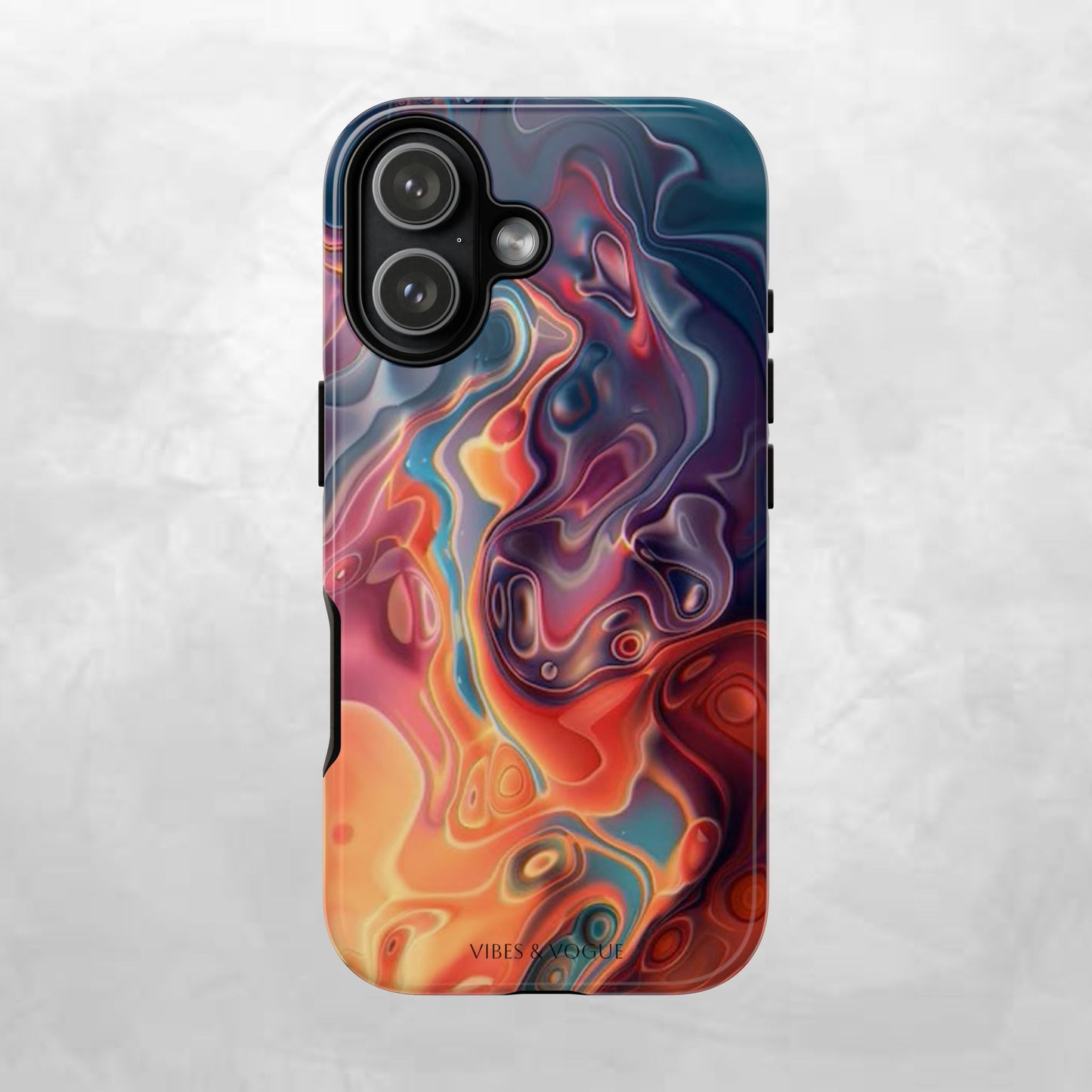 Colorful Phone Case, Abstract Print Cover, Tough Cases for Protection, Gift for Her, Modern Design, Trendy Mobile Accessory